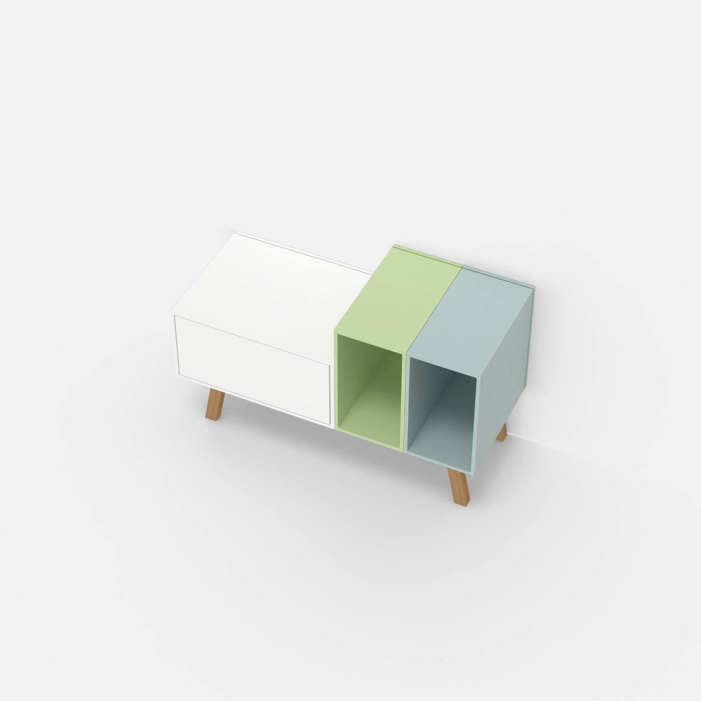 Record shelf RK197 from above