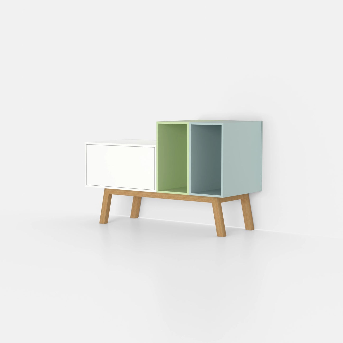 Record shelf RK197 from the left side