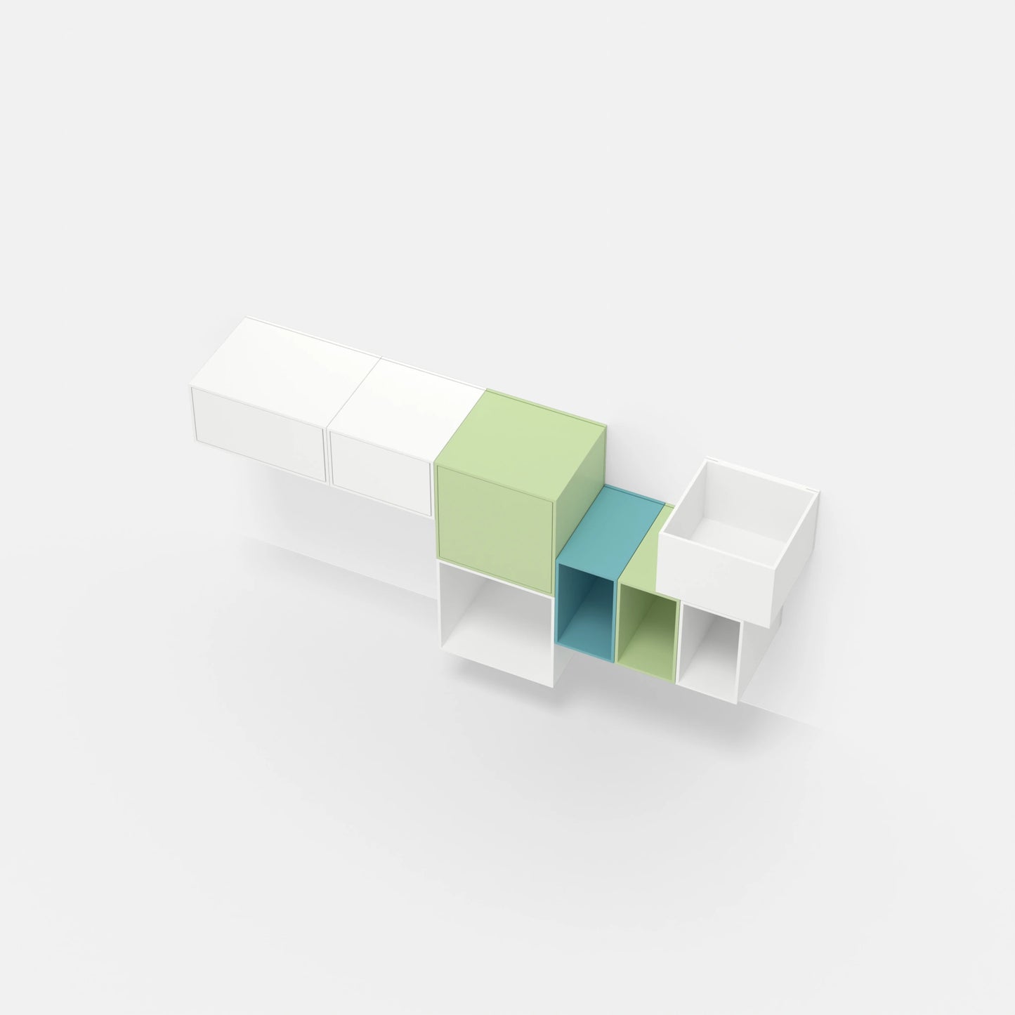 Record shelf RK203 from above