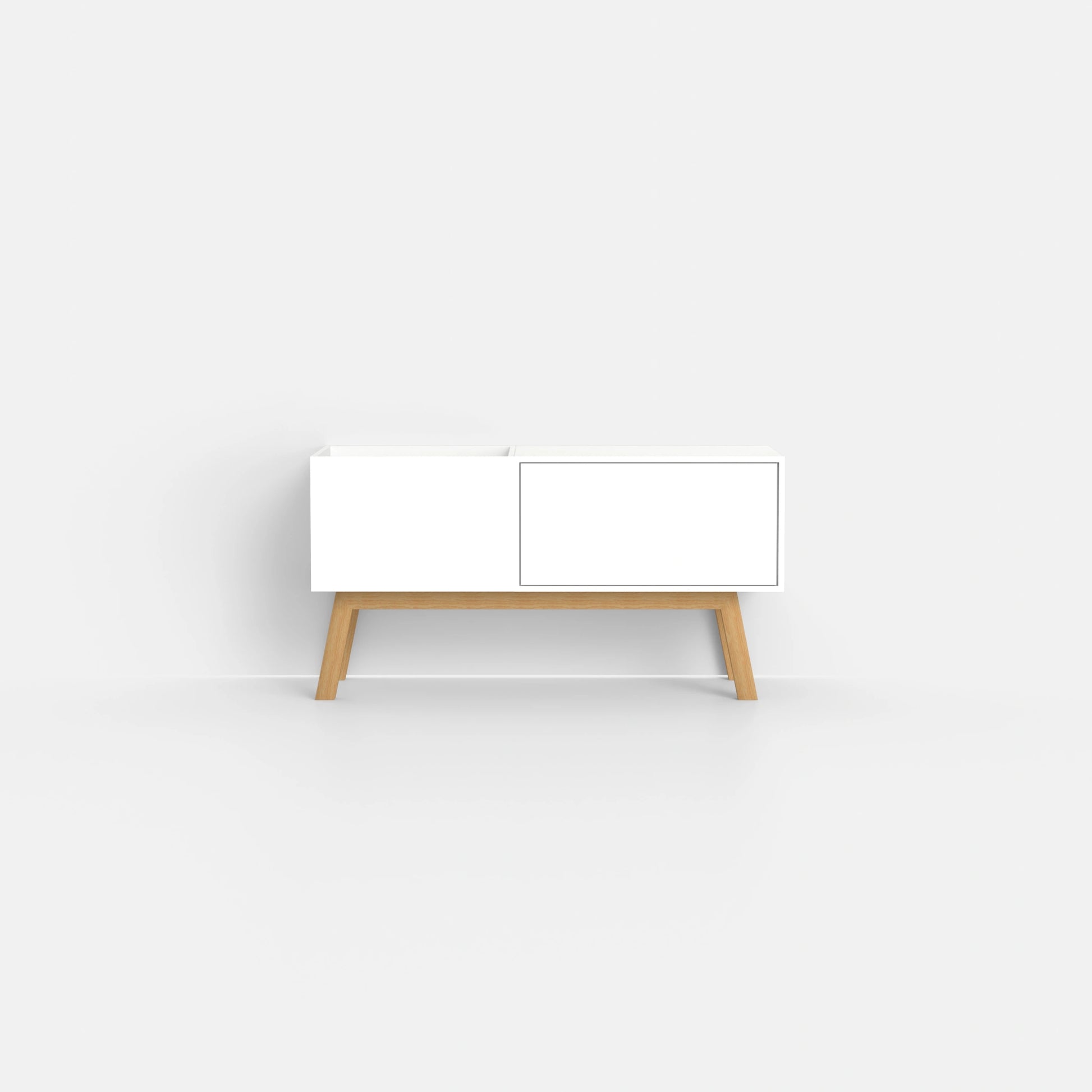 Record shelf SB004 from the front
