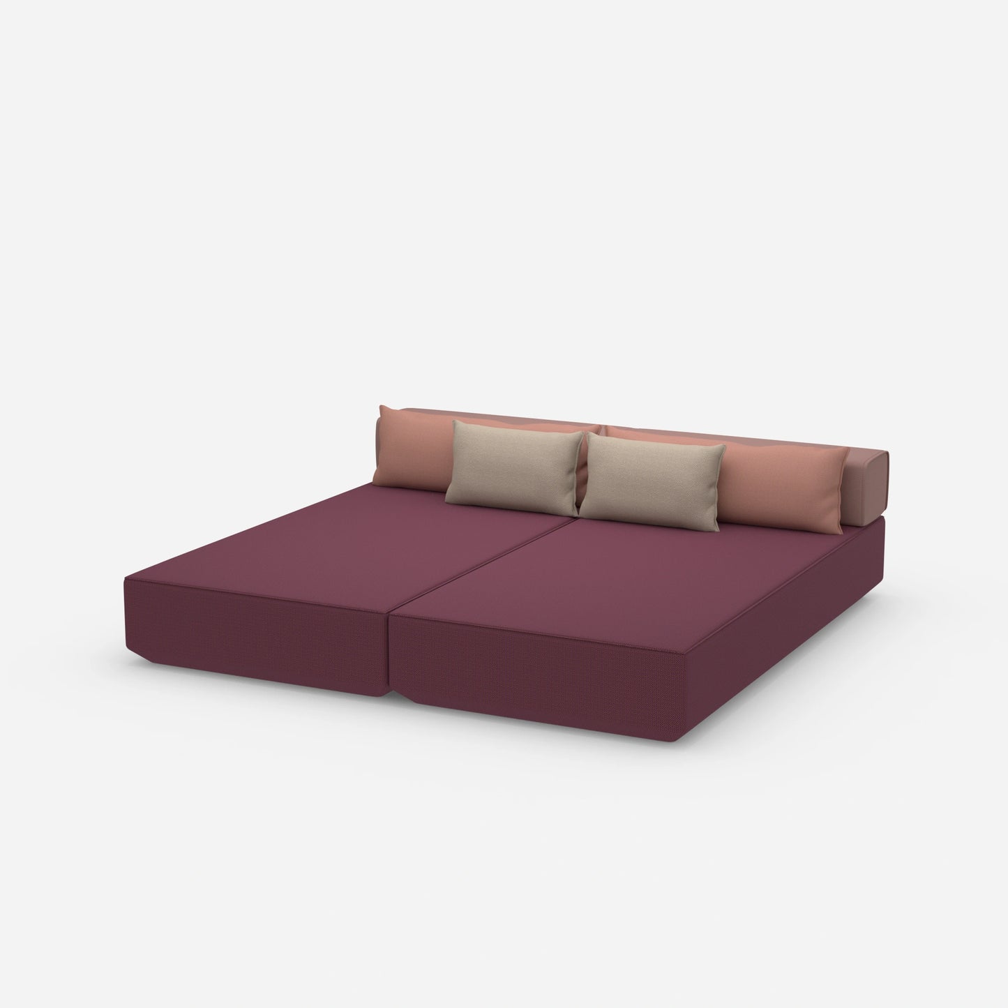 Schlafcouch 2 Personen von der Seite