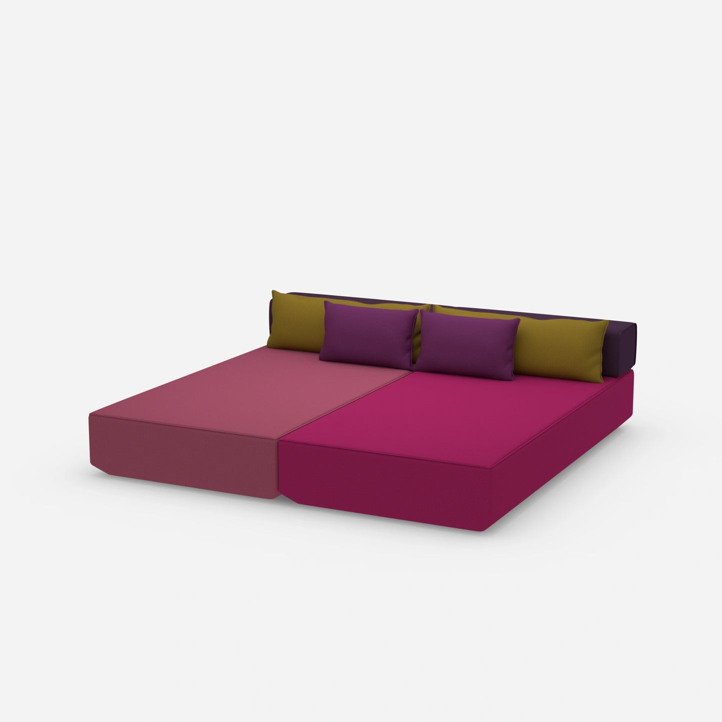 Schlafcouch 2 Personen von der Seite