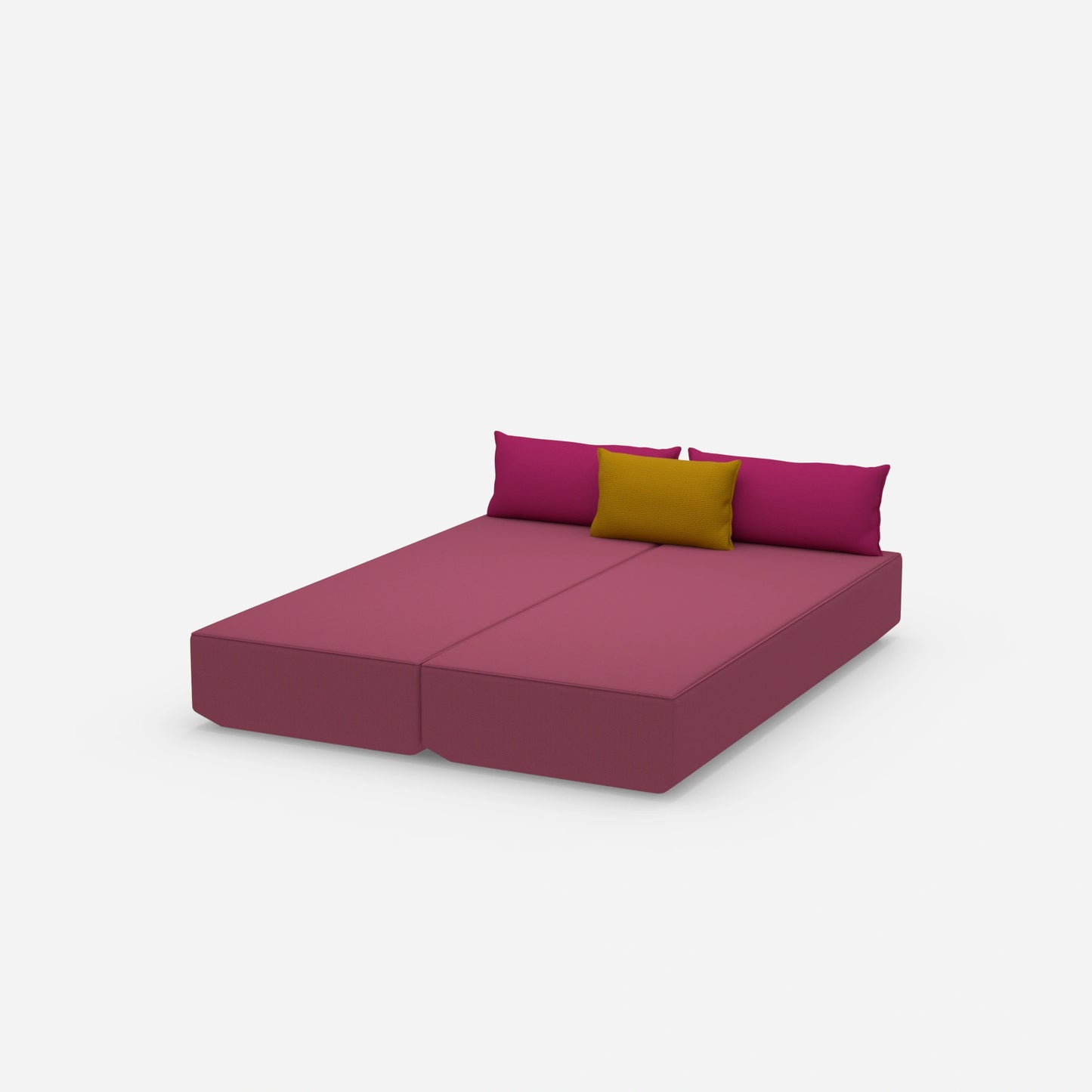 Schlafsofa 2 Personen von der Seite