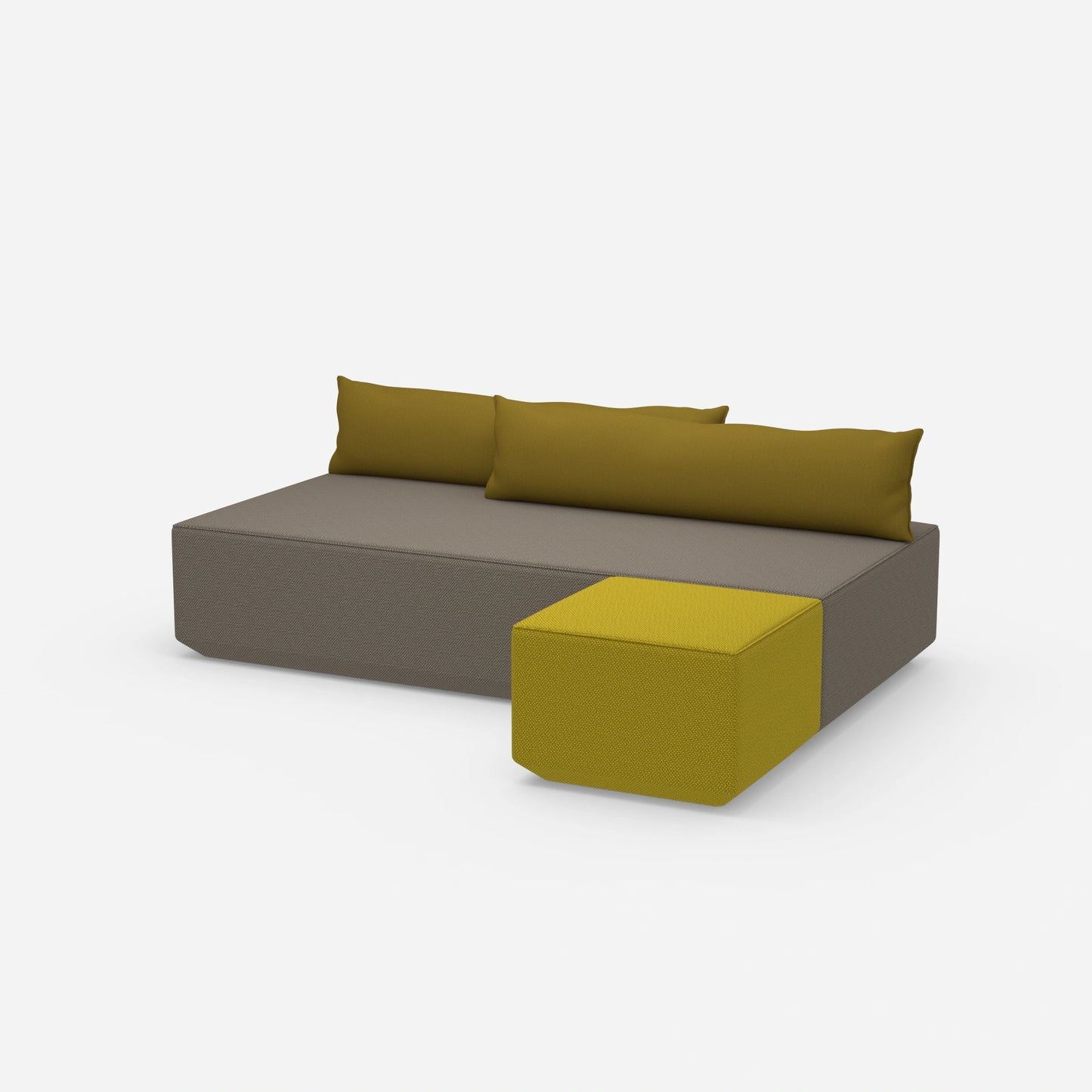 Schlafsofa 2m breit von der Seite