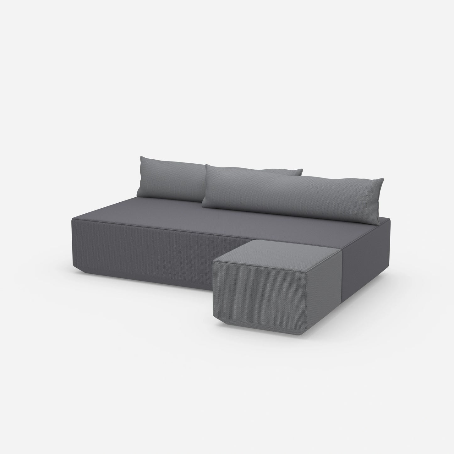 Schlafsofa 2m breit von der Seite