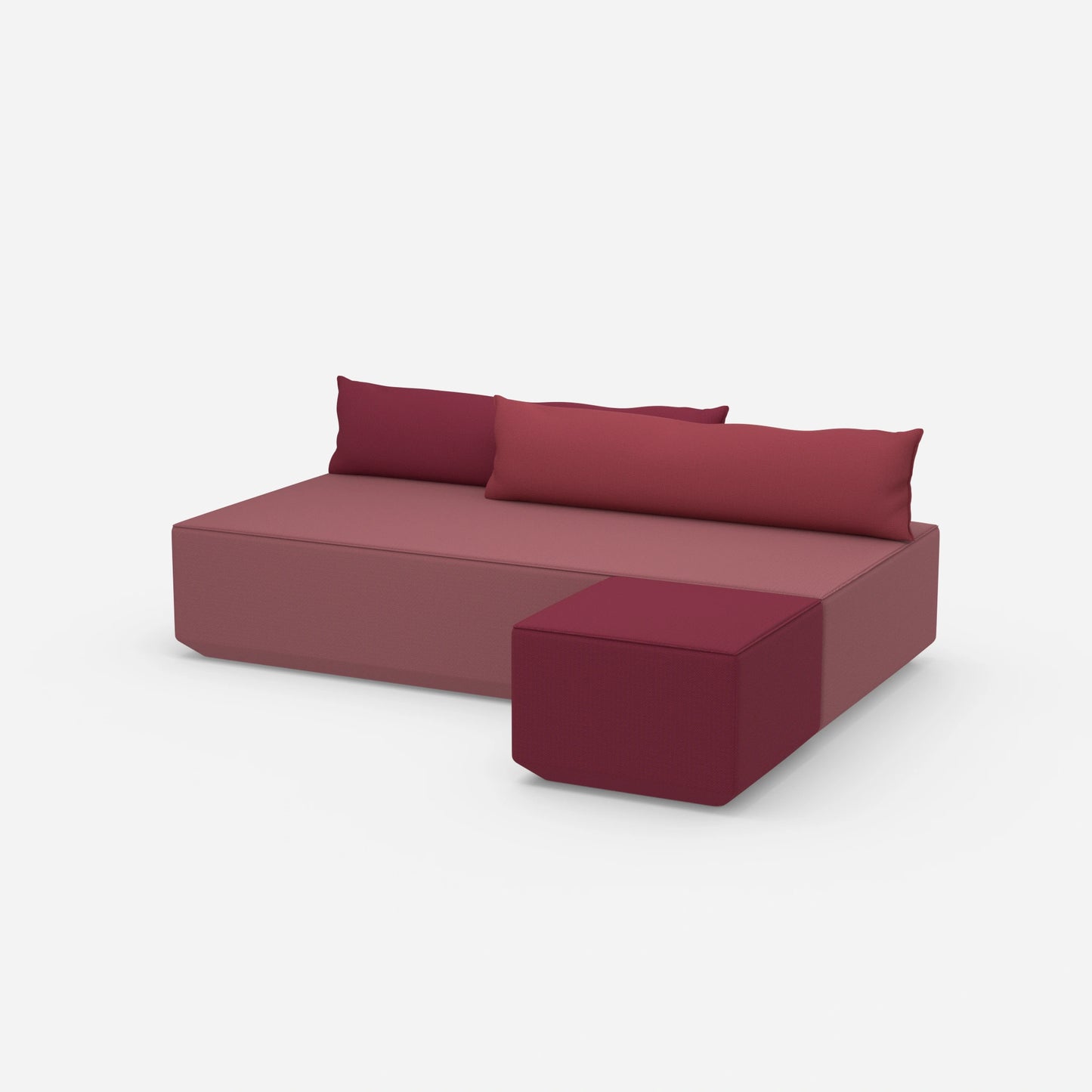 Schlafsofa 2m breit von der Seite