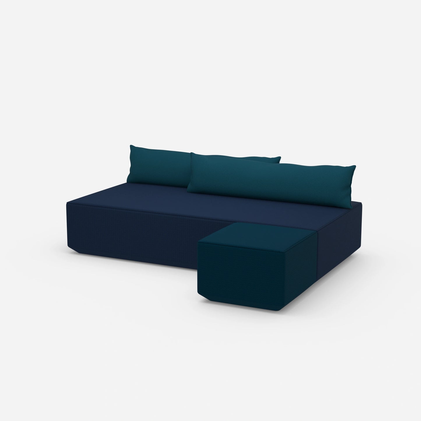 Schlafsofa 2m breit von der Seite