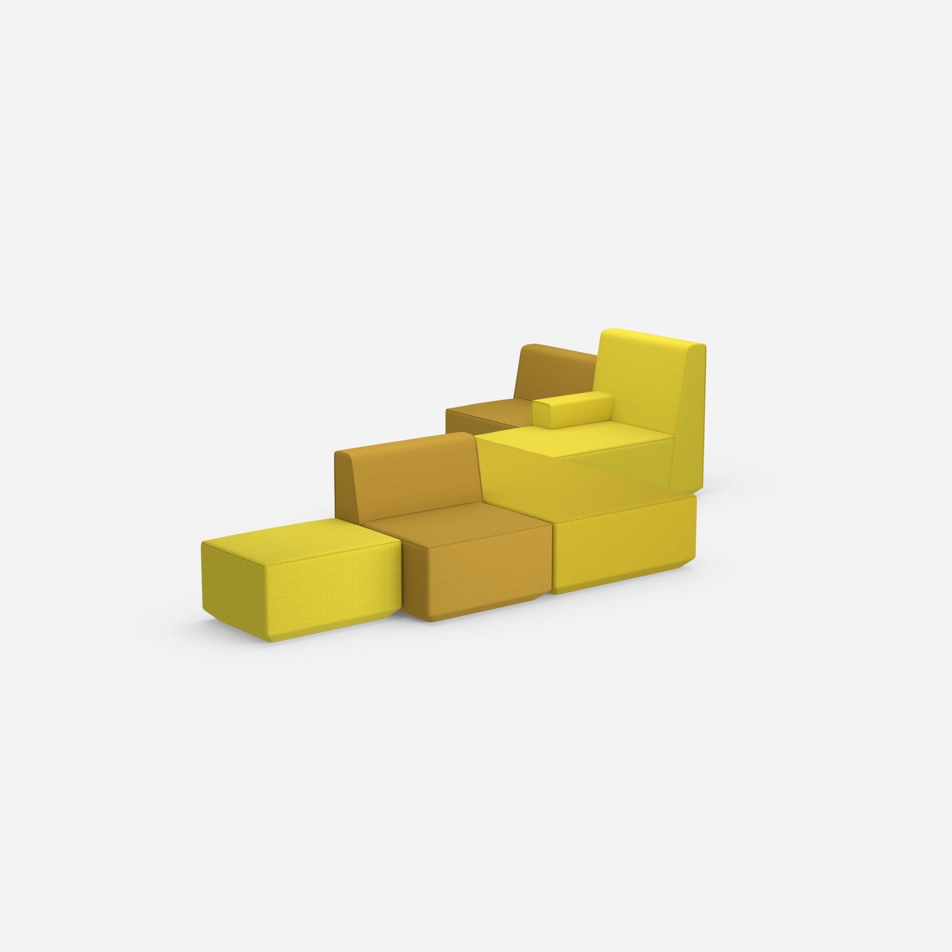 Schlafsofa bunt von hinten