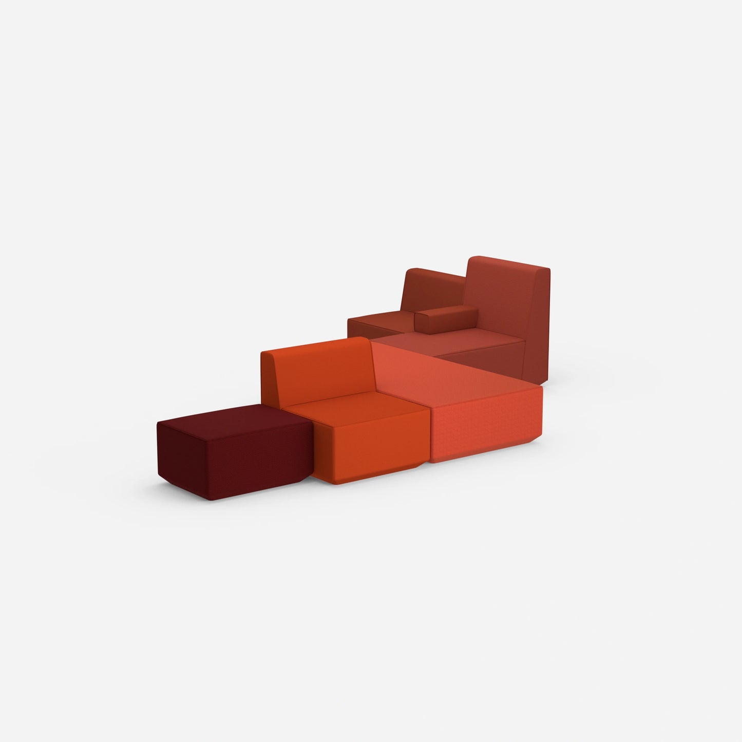 Schlafsofa bunt von hinten