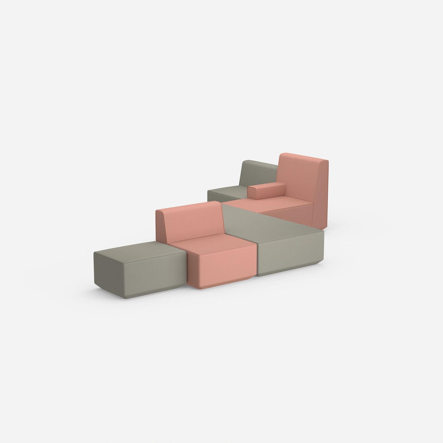 Schlafsofa bunt von hinten