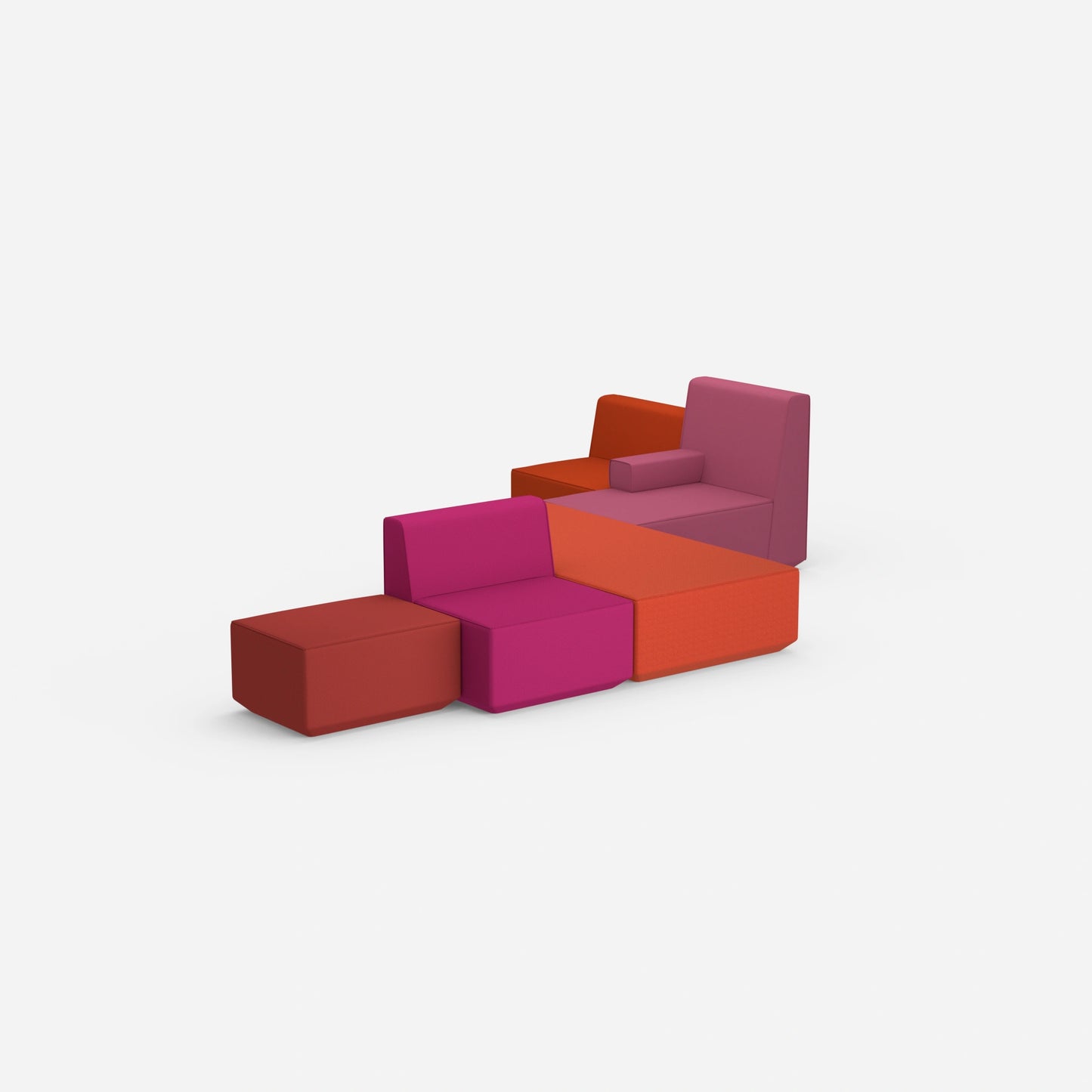Schlafsofa bunt von hinten
