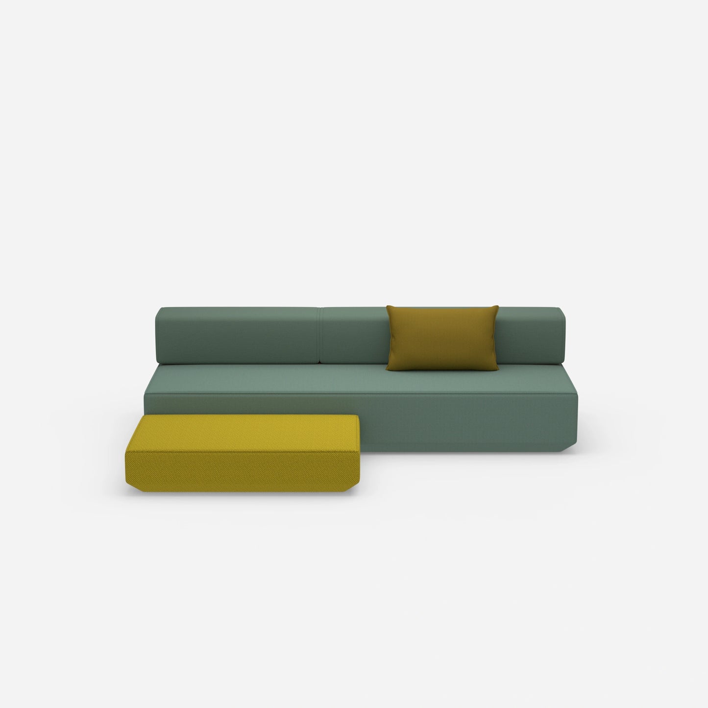 Schlafsofa Hocker von vorne