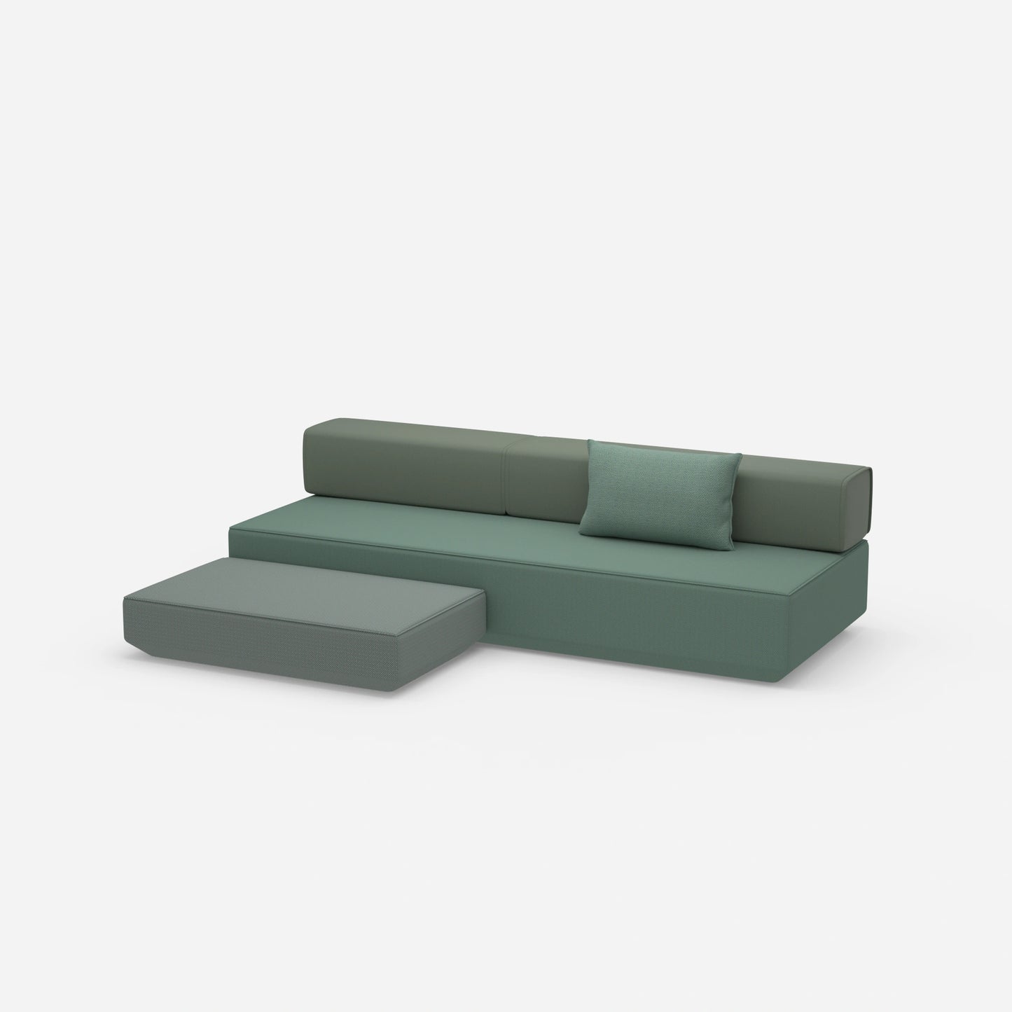 Schlafsofa Hocker von der Seite