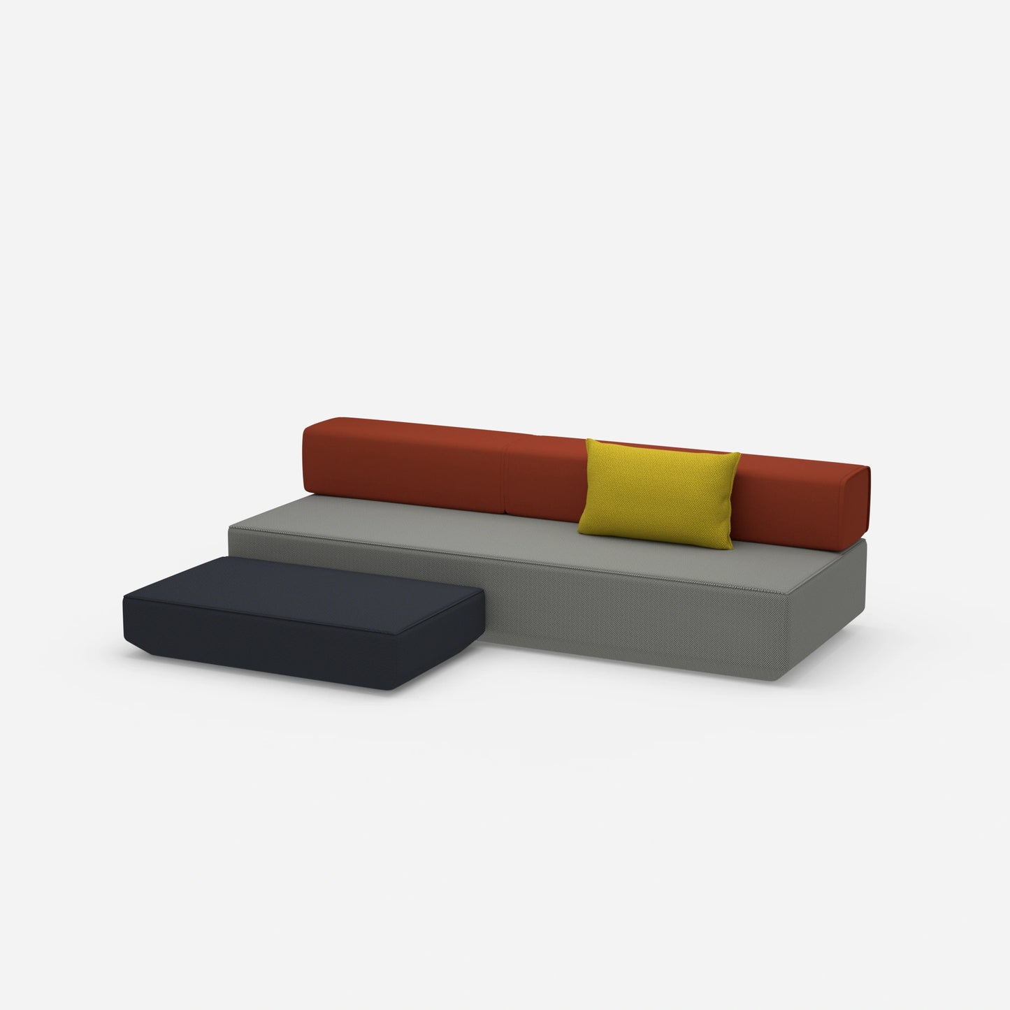 Schlafsofa Hocker von der Seite