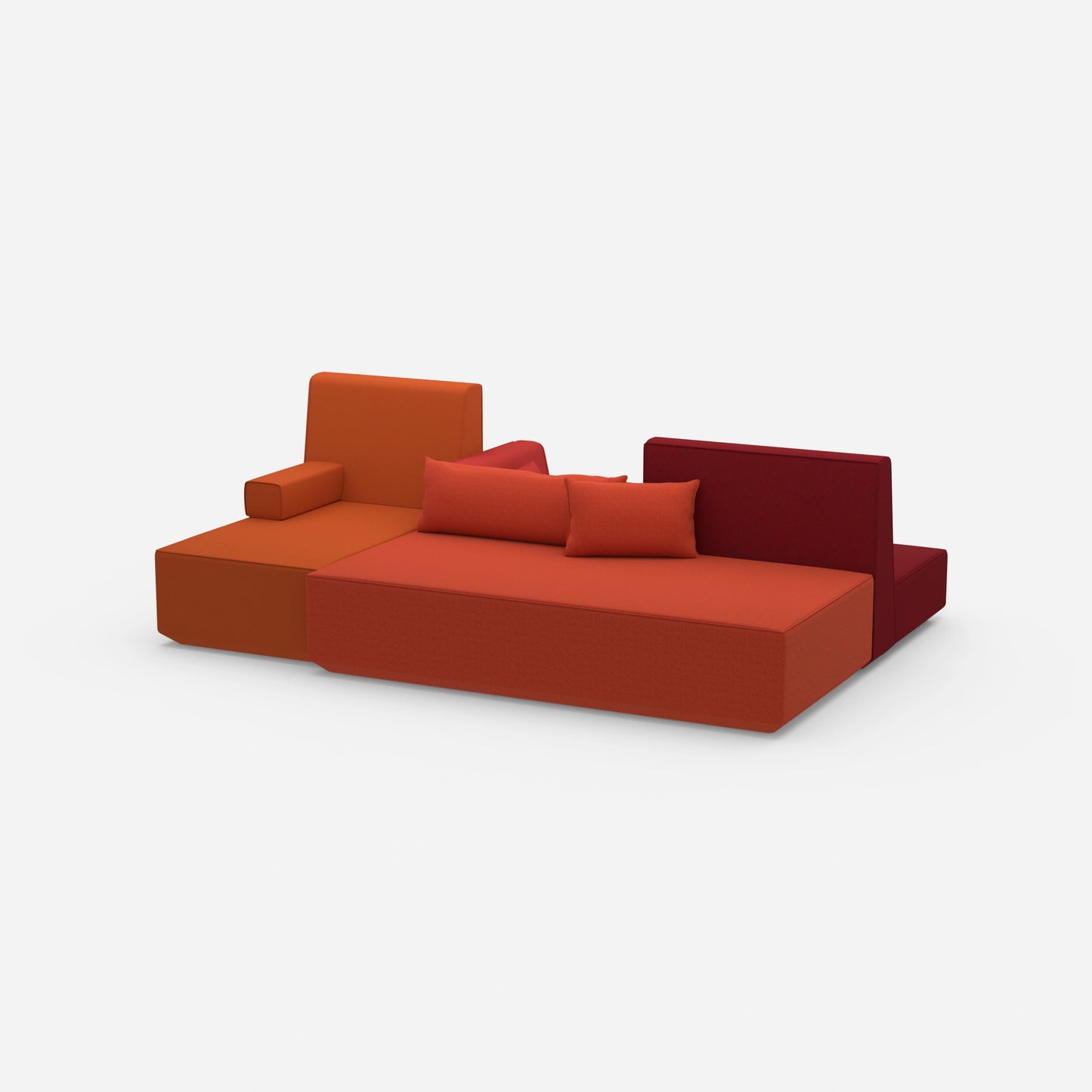 Schlafsofa kleiner Raum von der Seite