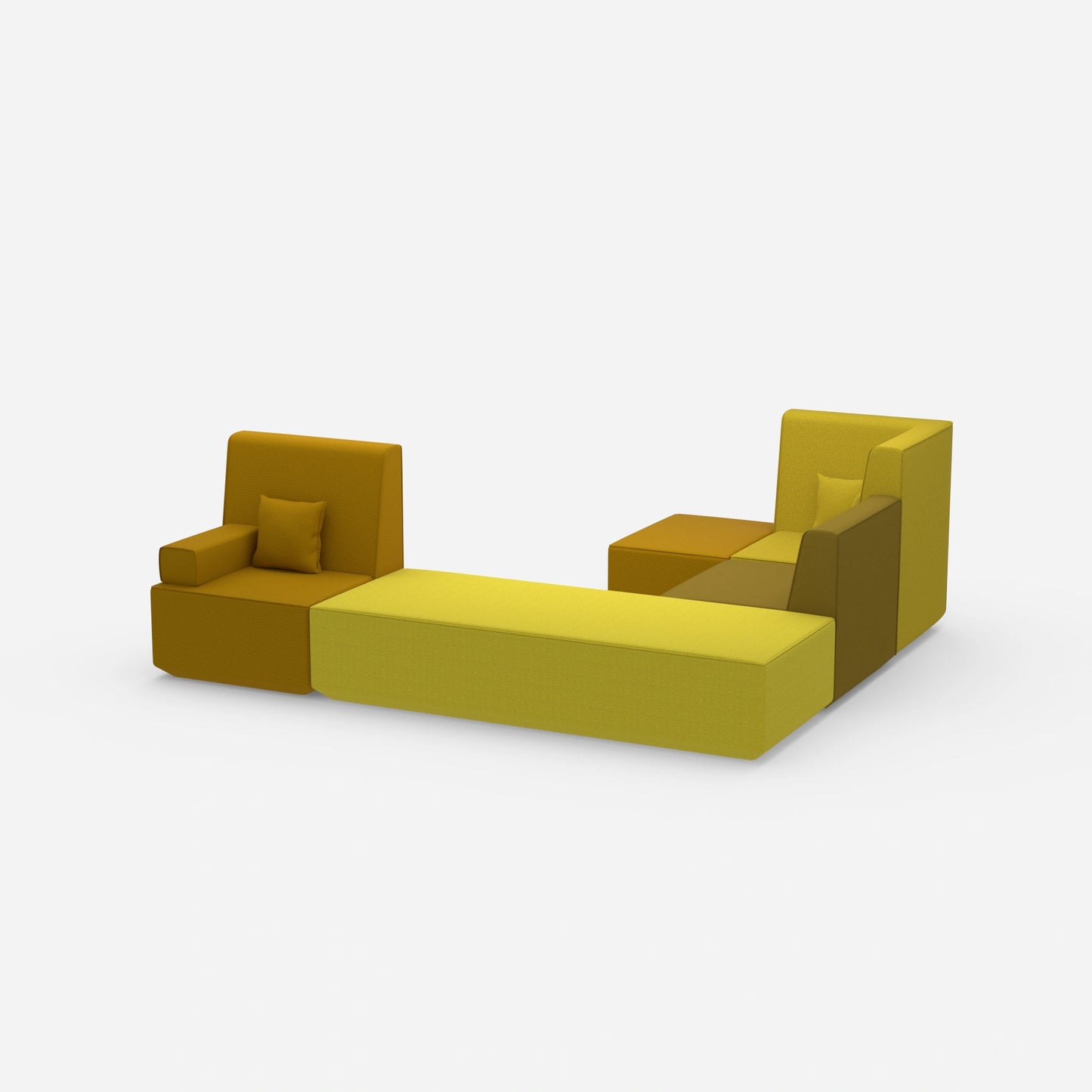Schlafsofa L Form klein von der Seite
