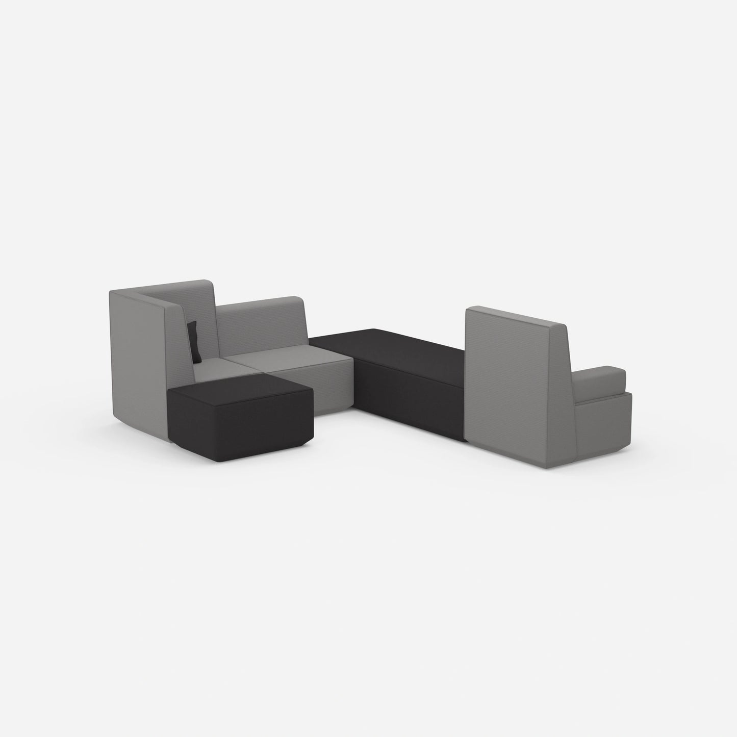 Schlafsofa L Form klein von hinten