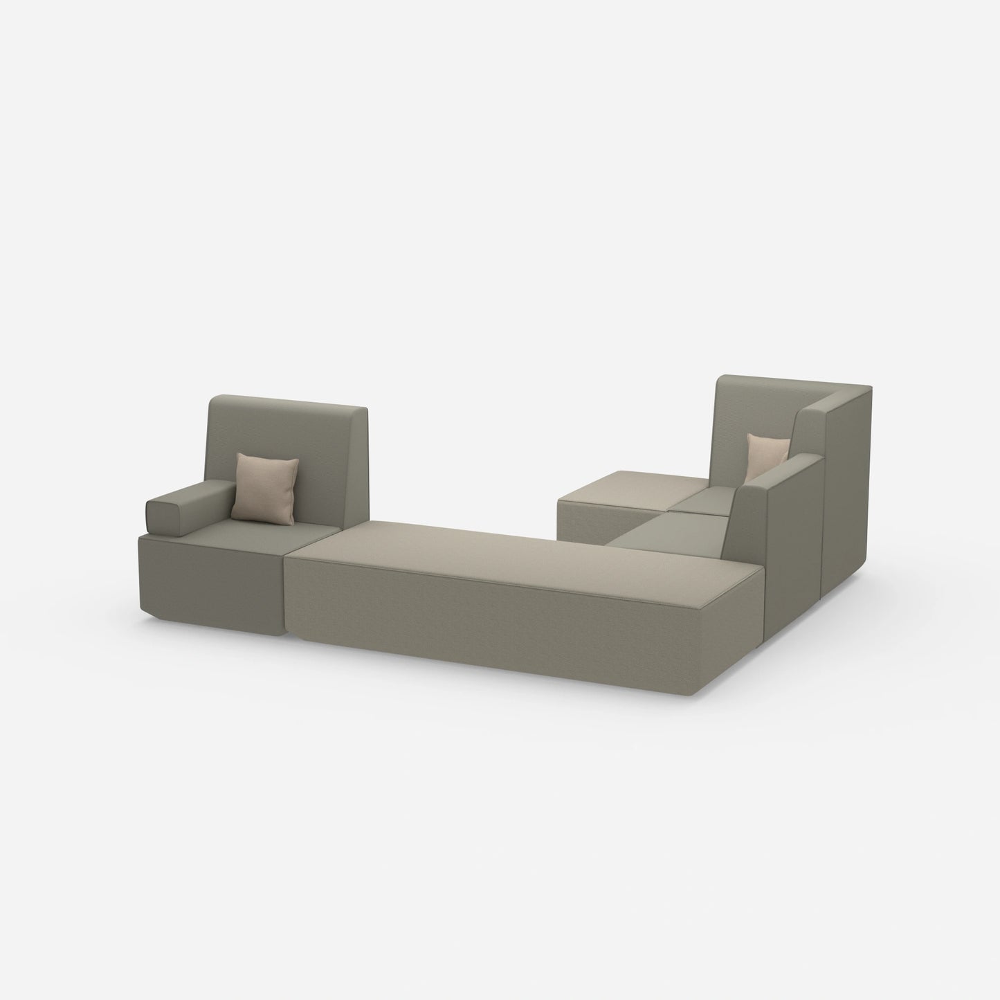 Schlafsofa L Form klein von der Seite