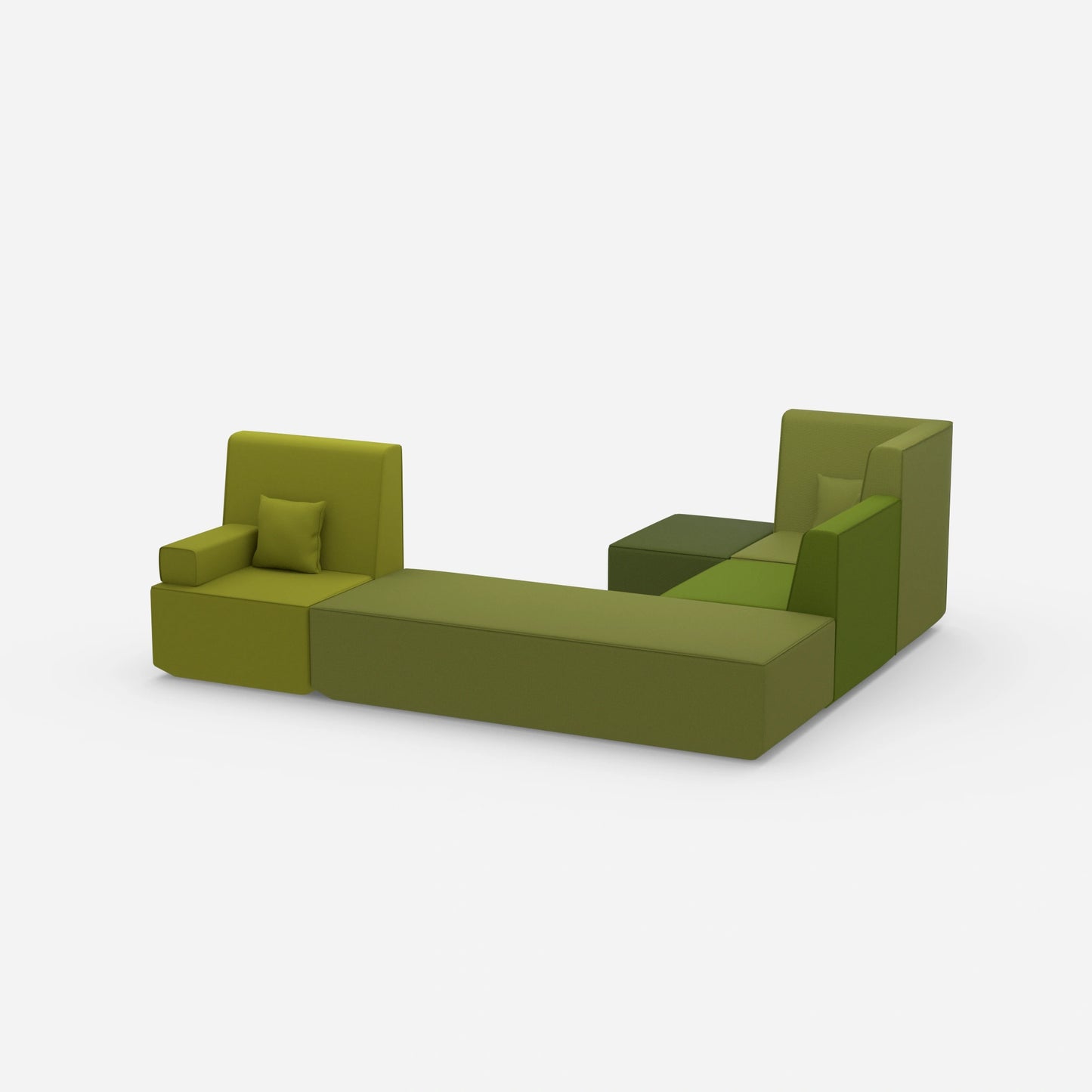 Schlafsofa L Form klein von der Seite