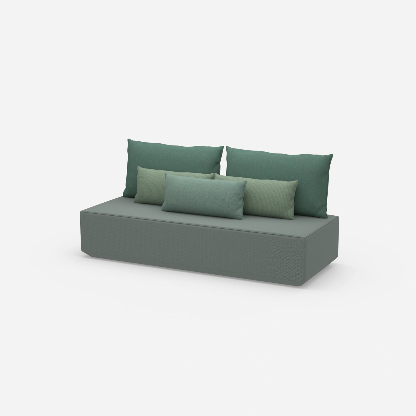 Schlafsofa Längsschläfer von der Seite