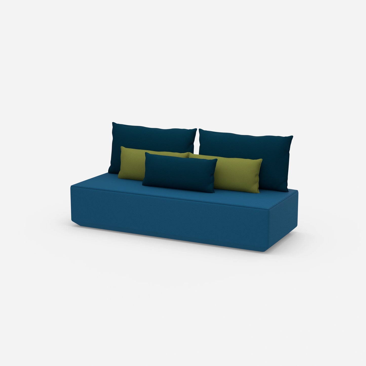 Schlafsofa Längsschläfer von der Seite
