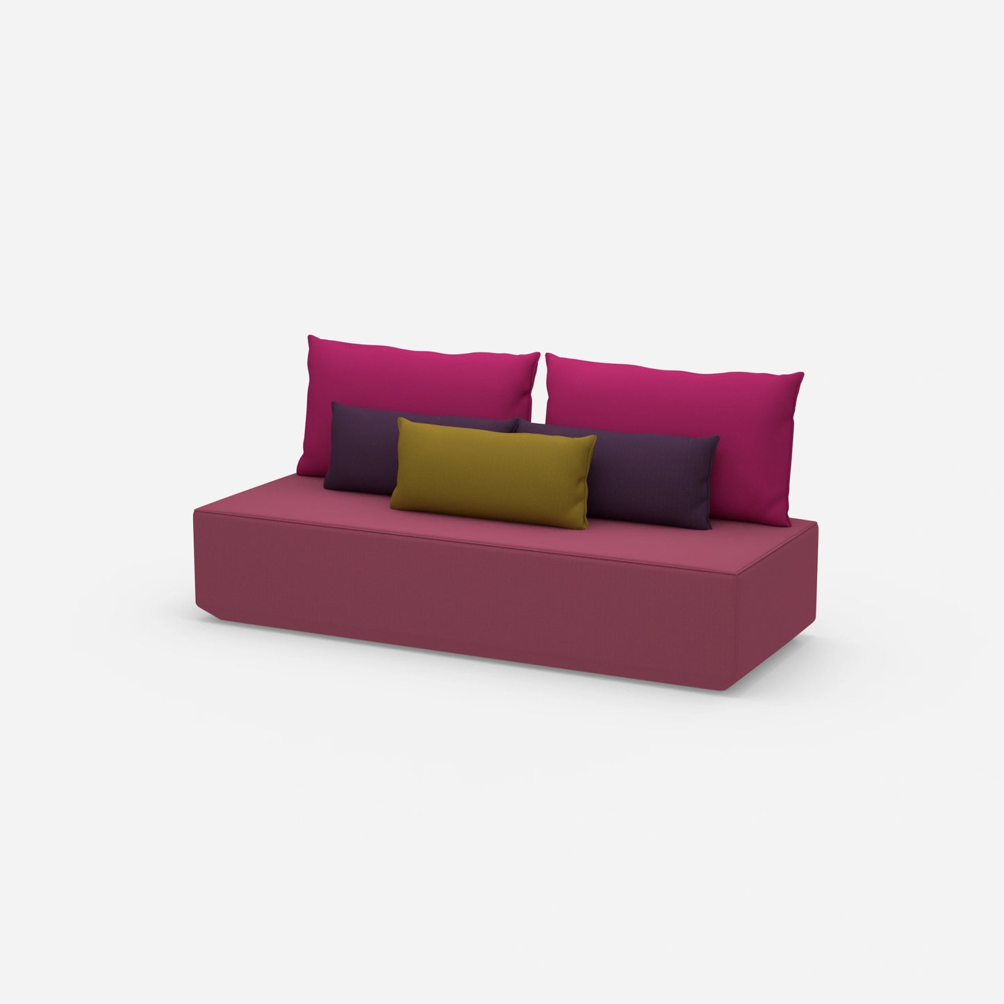 Schlafsofa Längsschläfer von der Seite