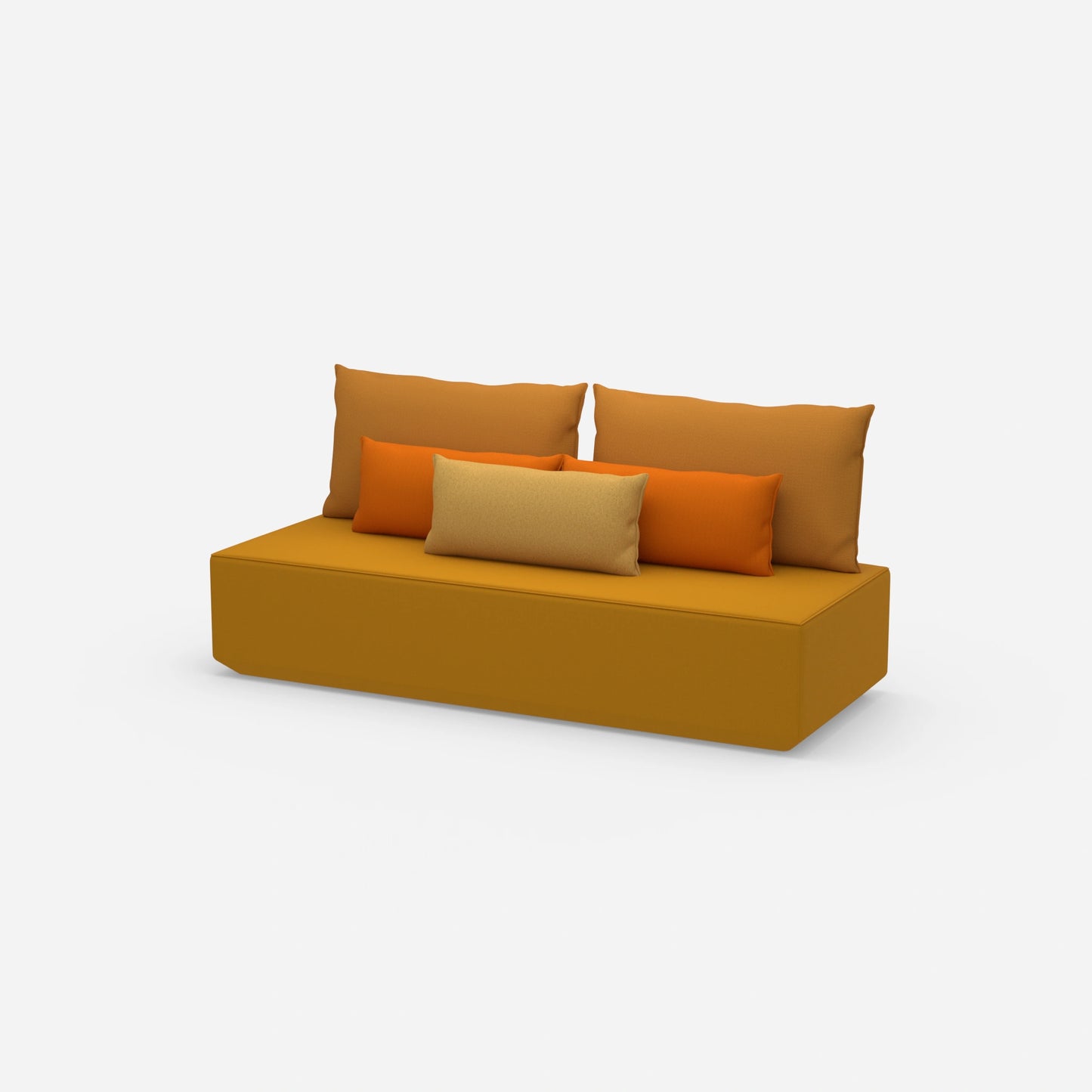 Schlafsofa Längsschläfer von der Seite