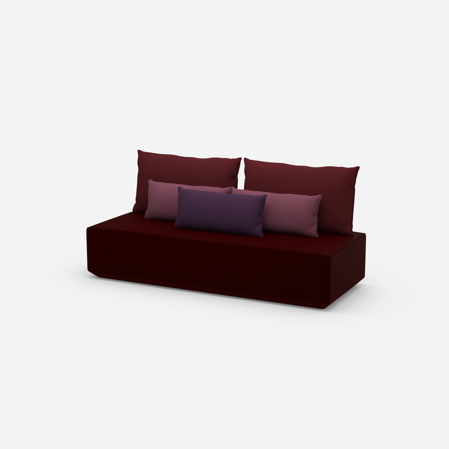 Schlafsofa Längsschläfer von der Seite