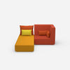 Schlafsofa mit Sessel von vorne