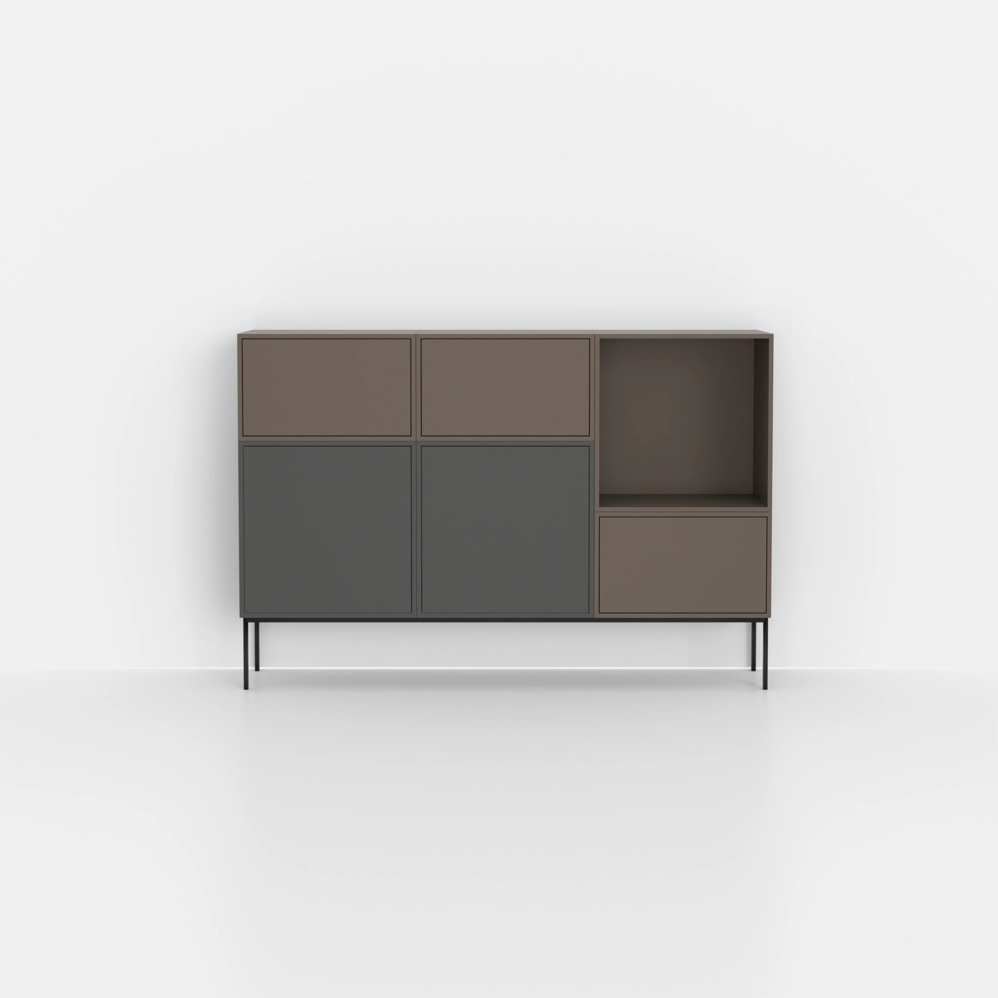 Étagère à tiroirs RK1125 vue de face