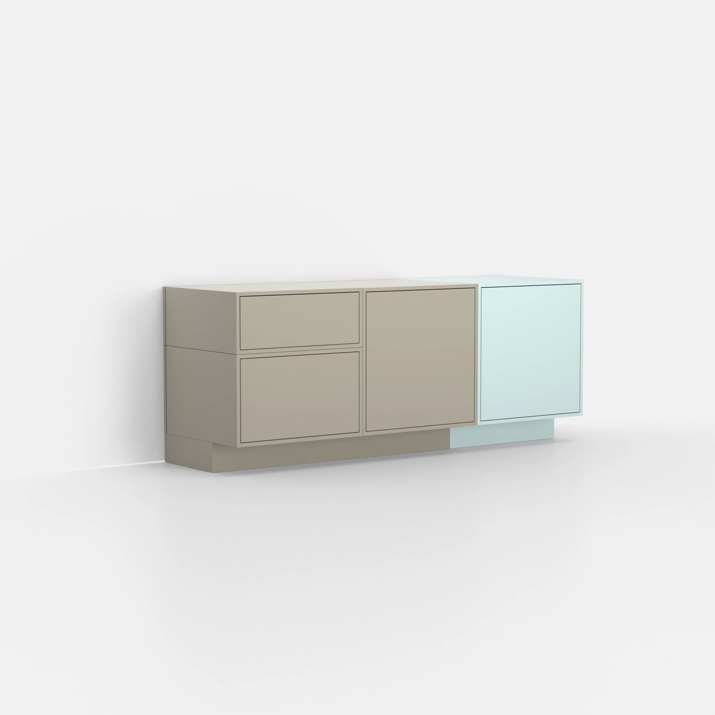 RK138 drawer unit from the right-hand side
