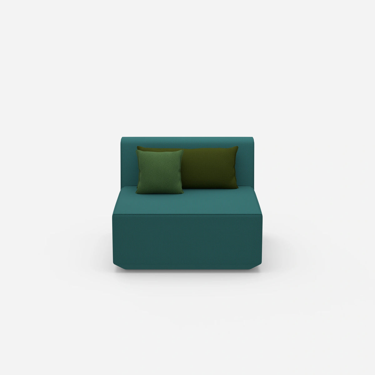 Sessel blau 80 cm breit von vorne