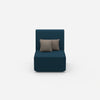Sessel blau von vorne