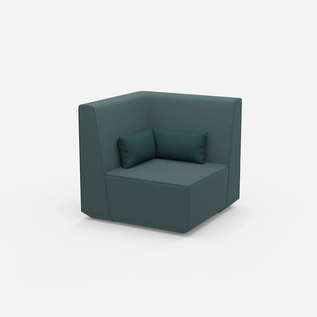 Sessel petrol von der Seite