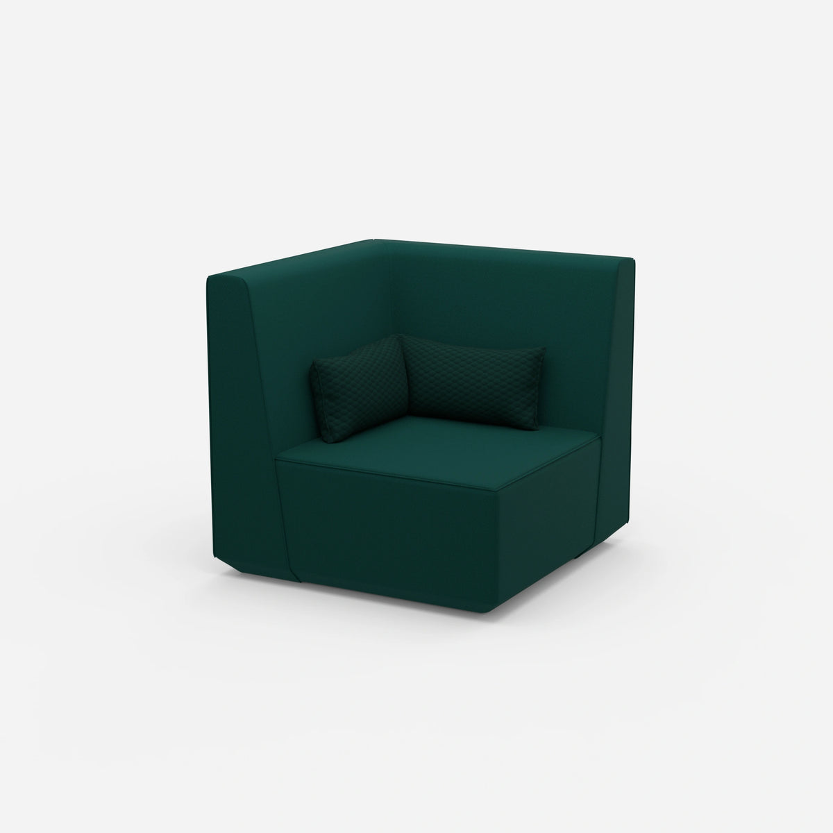 Sessel petrol von der Seite