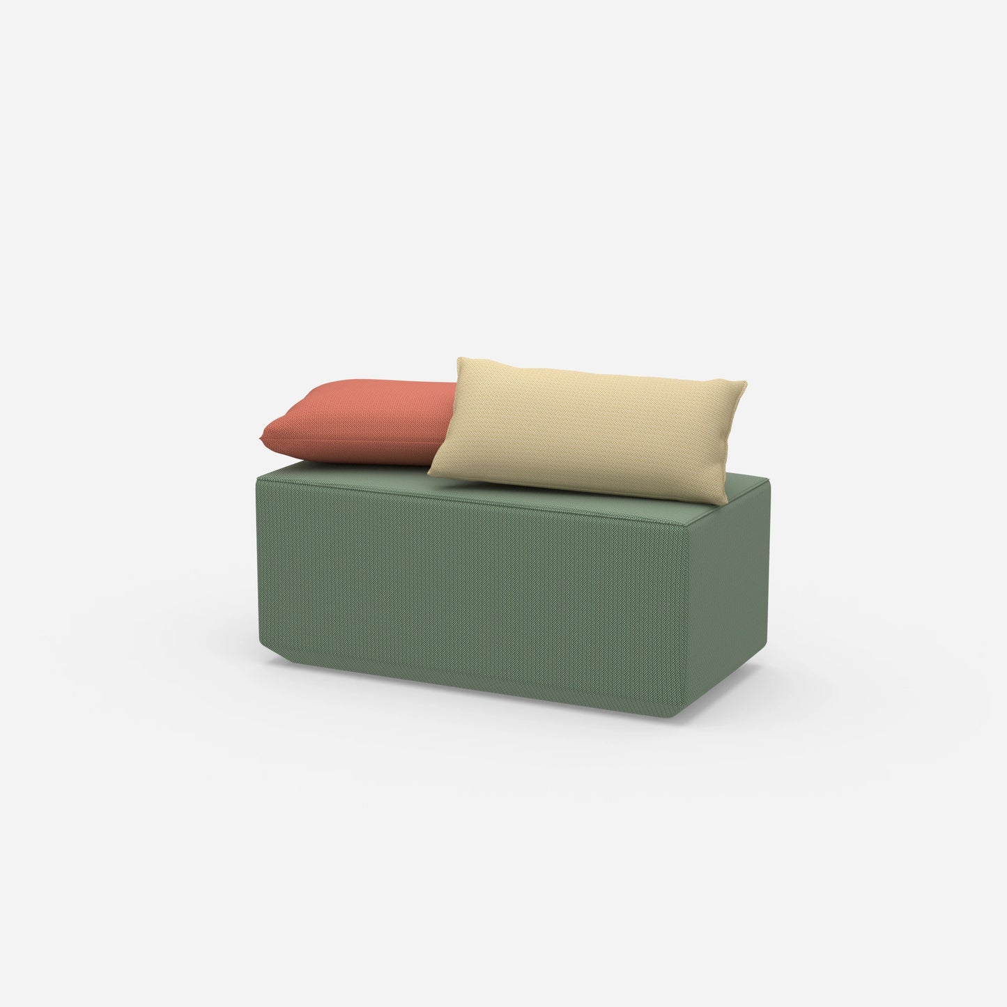 Banc d'entrée étroit vu de côté