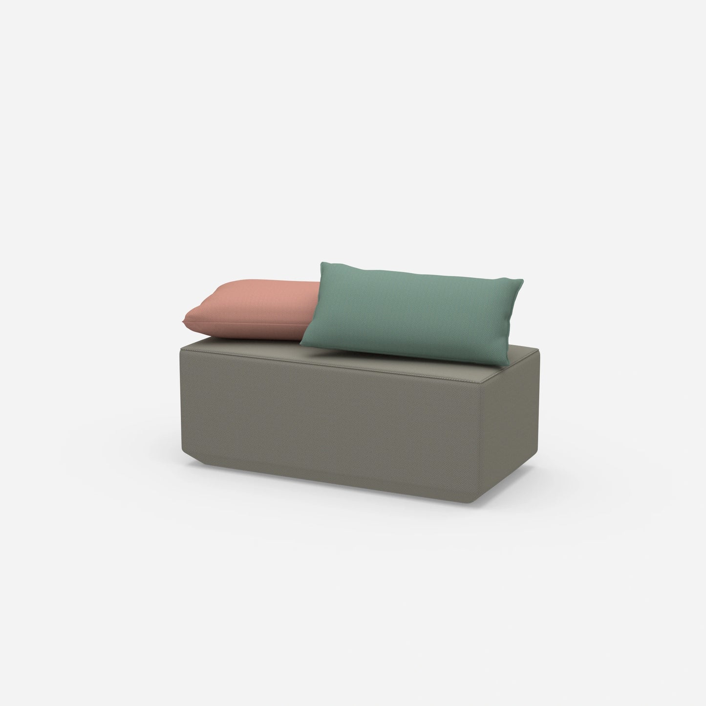 Banc d'entrée étroit vu de côté