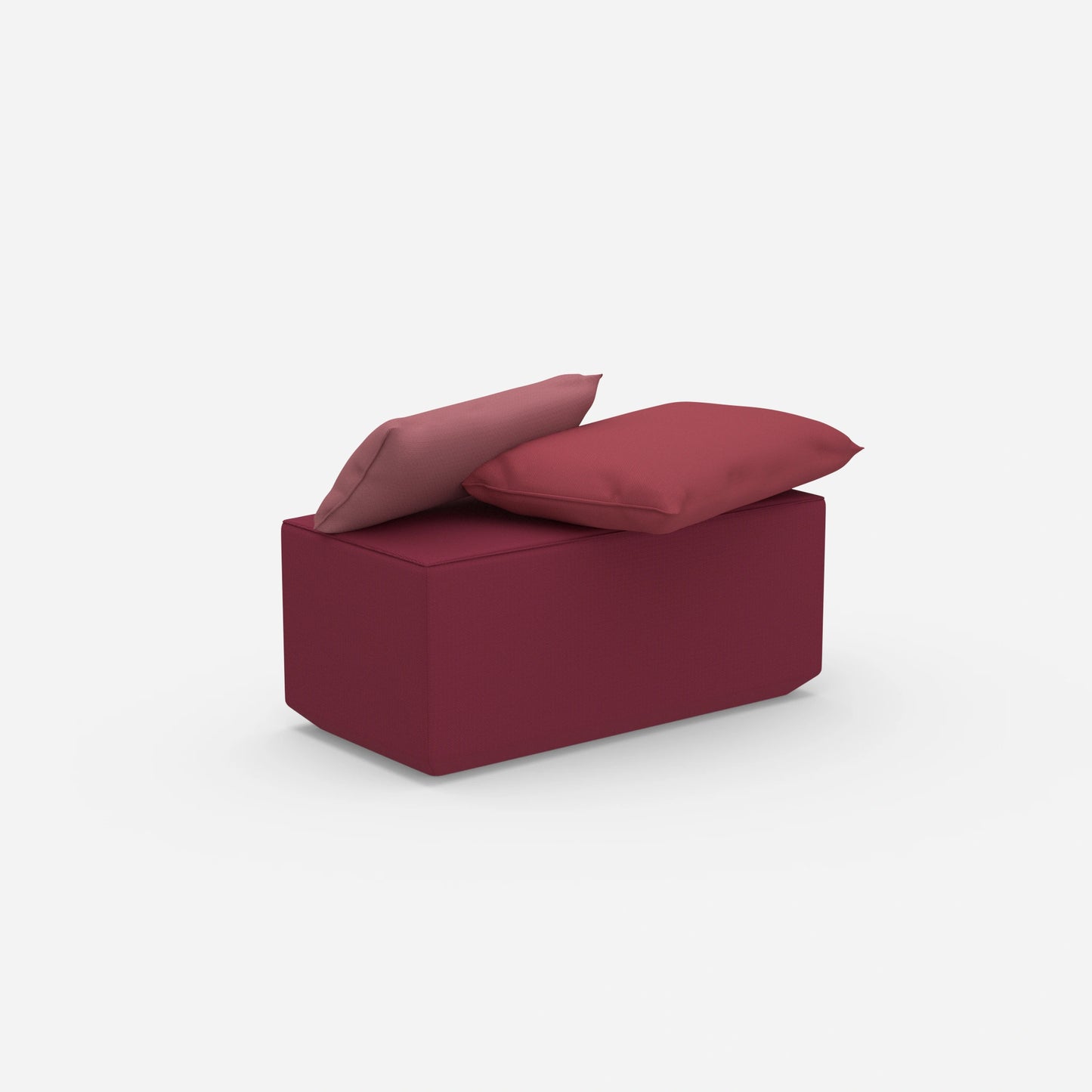 Banc d'entrée étroit vu de derrière