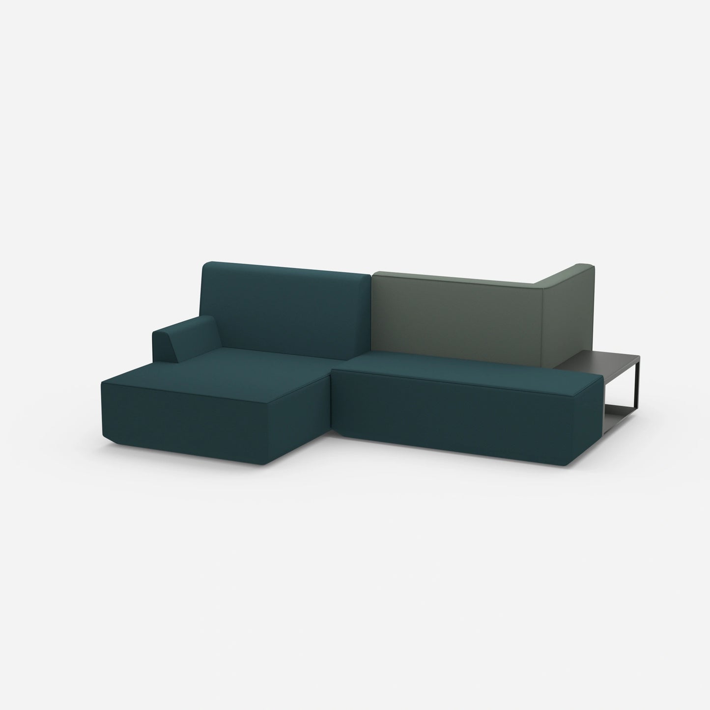 Banquette pour salon vue de côté