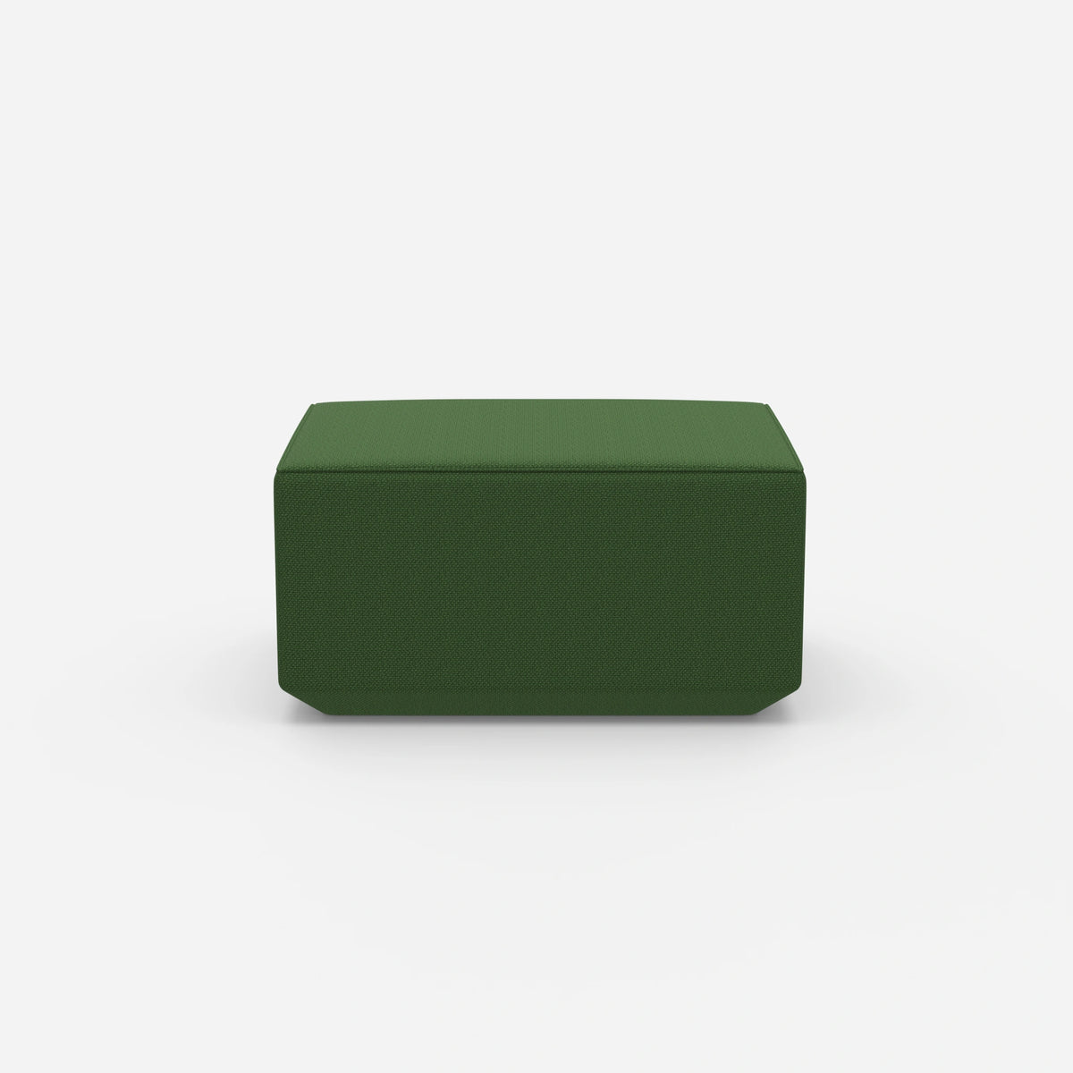 Sitzpouf in Grün von vorne
