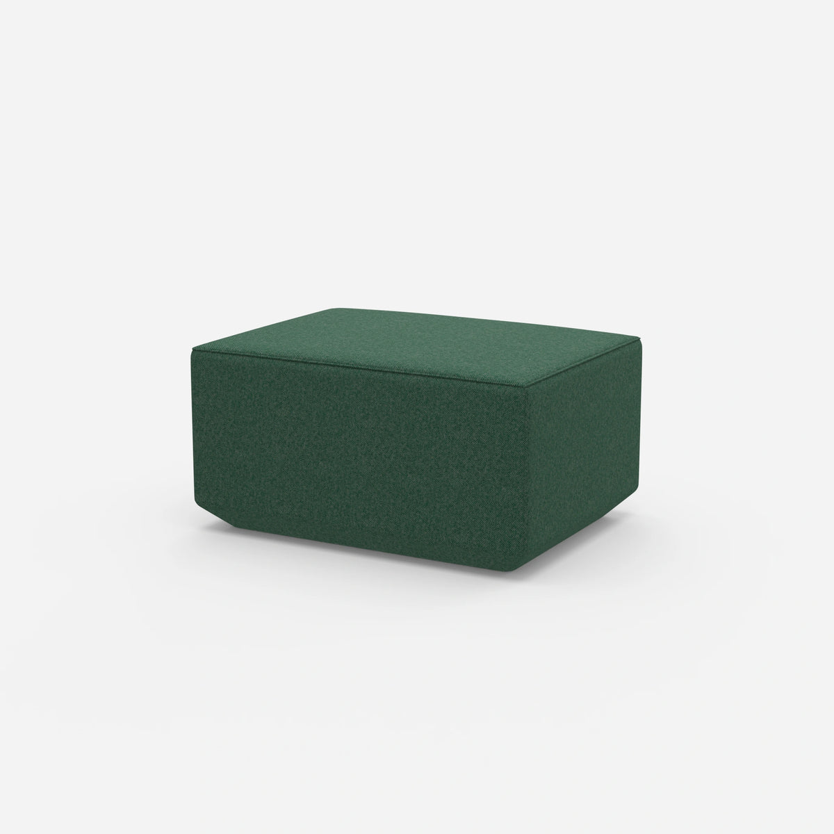 Sitzpouf in Grün von der Seite
