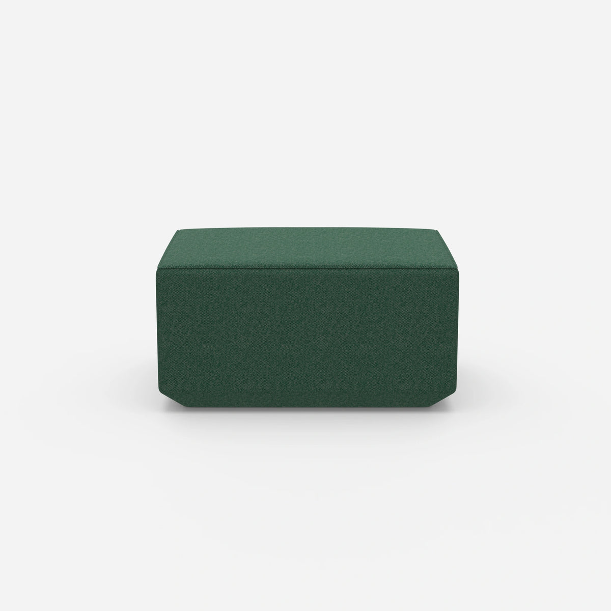 Sitzpouf in Grün von vorne