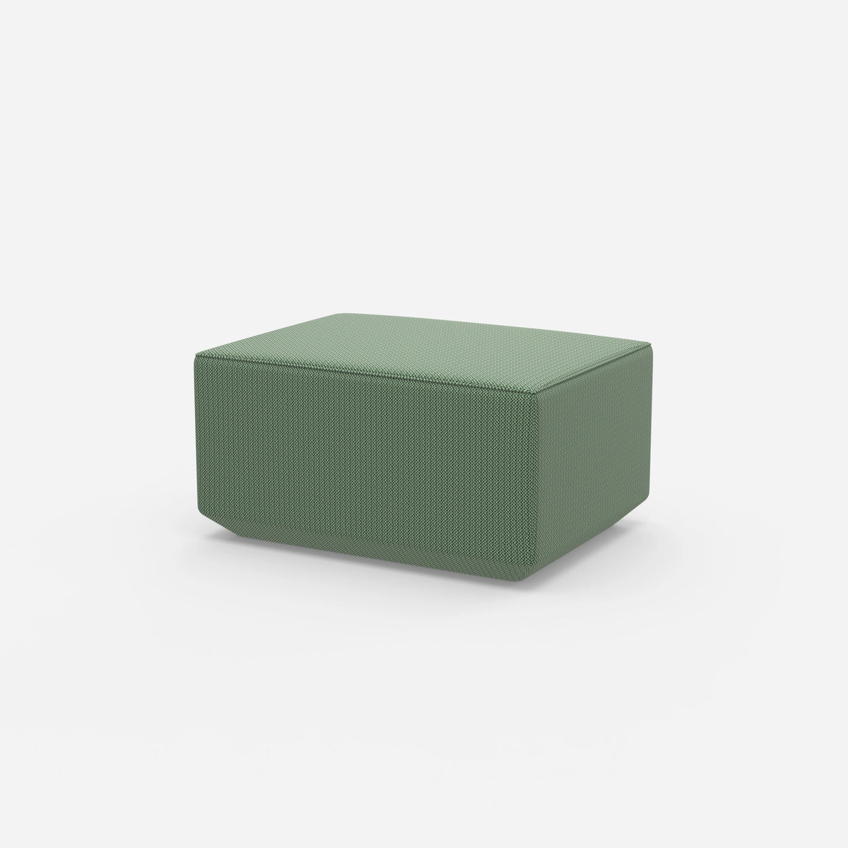 Sitzpouf in Grün von der Seite