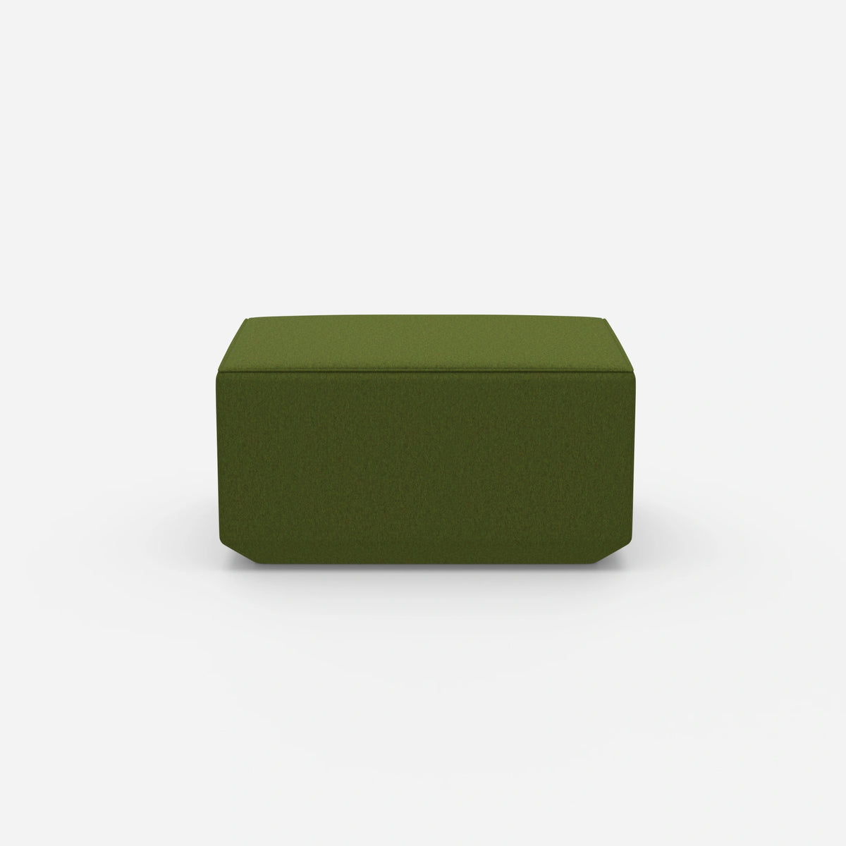 Sitzpouf in Grün von vorne