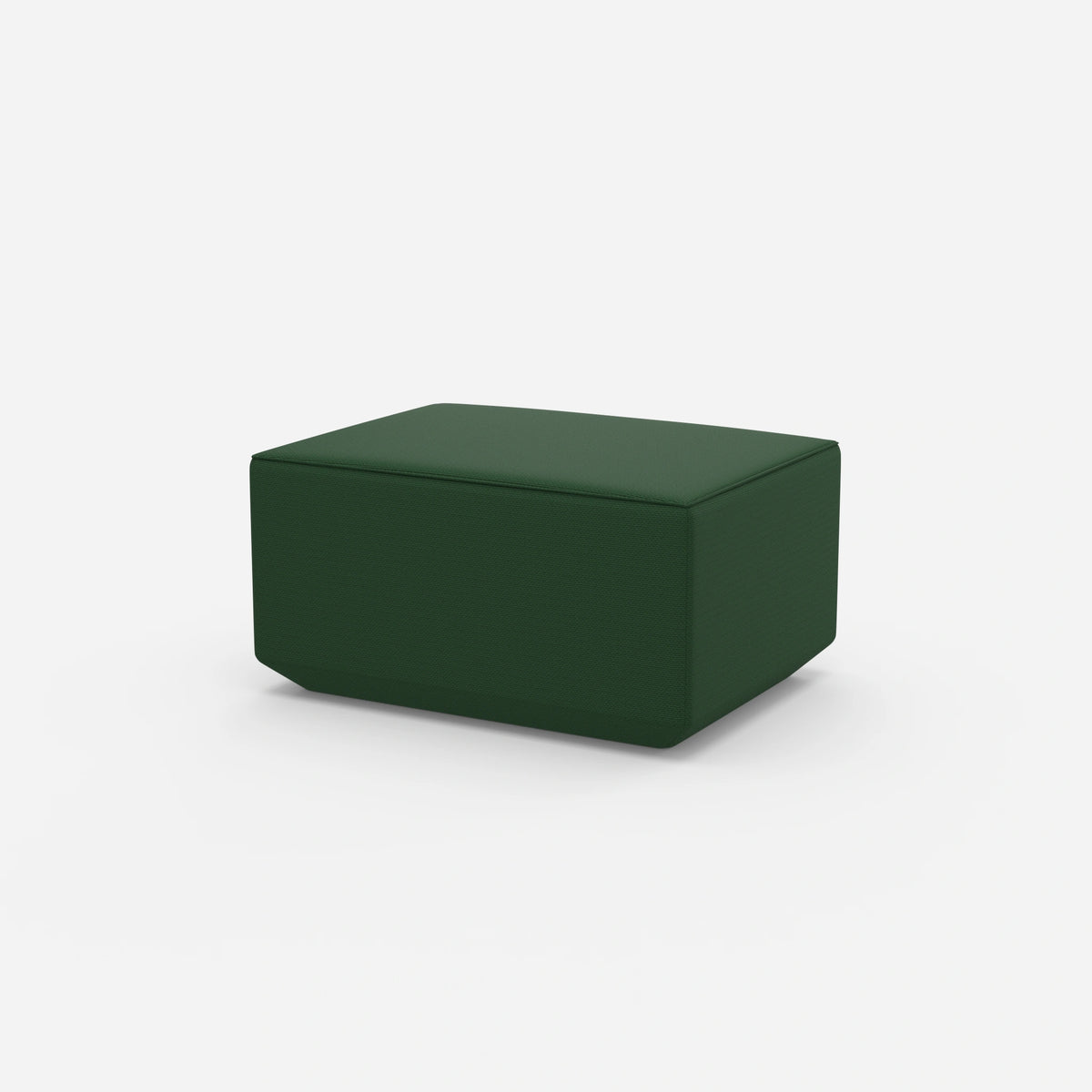 Sitzpouf in Grün von der Seite