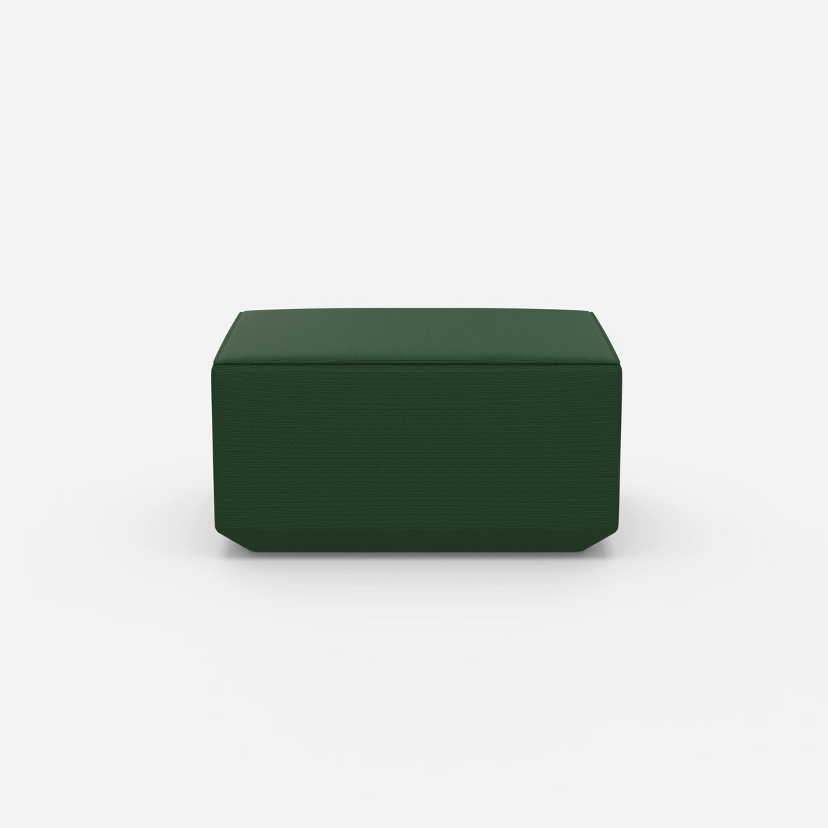 Sitzpouf in Grün von vorne