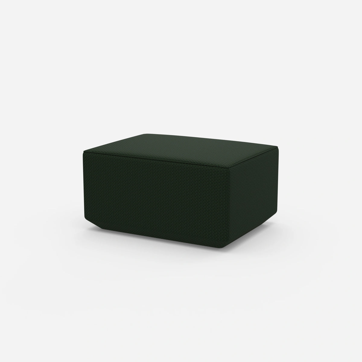 Sitzpouf in Grün von der Seite
