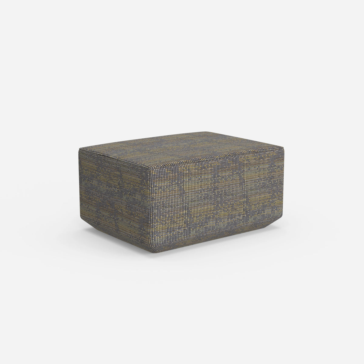 Sitzpouf in Grün von hinten