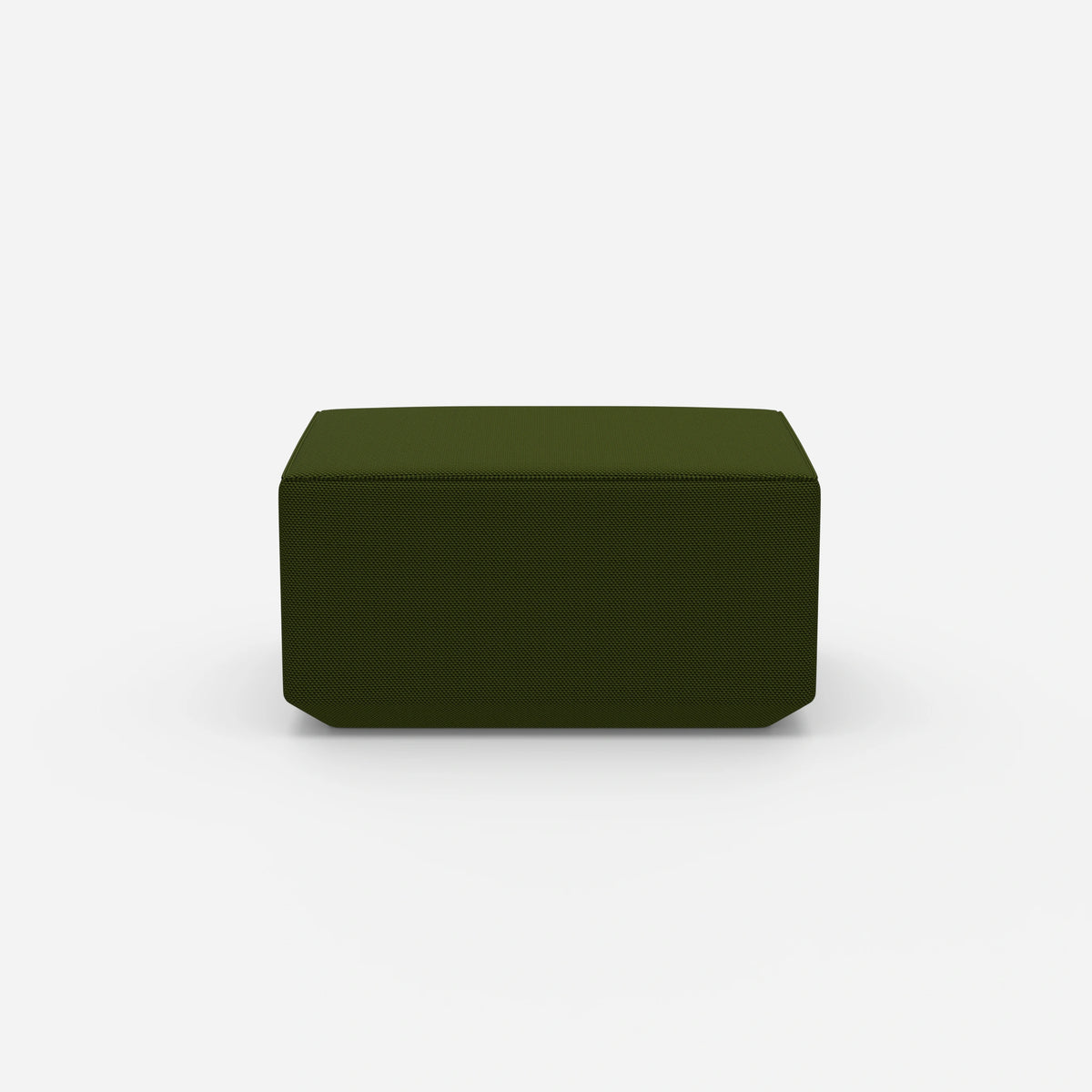 Sitzpouf in Grün von vorne