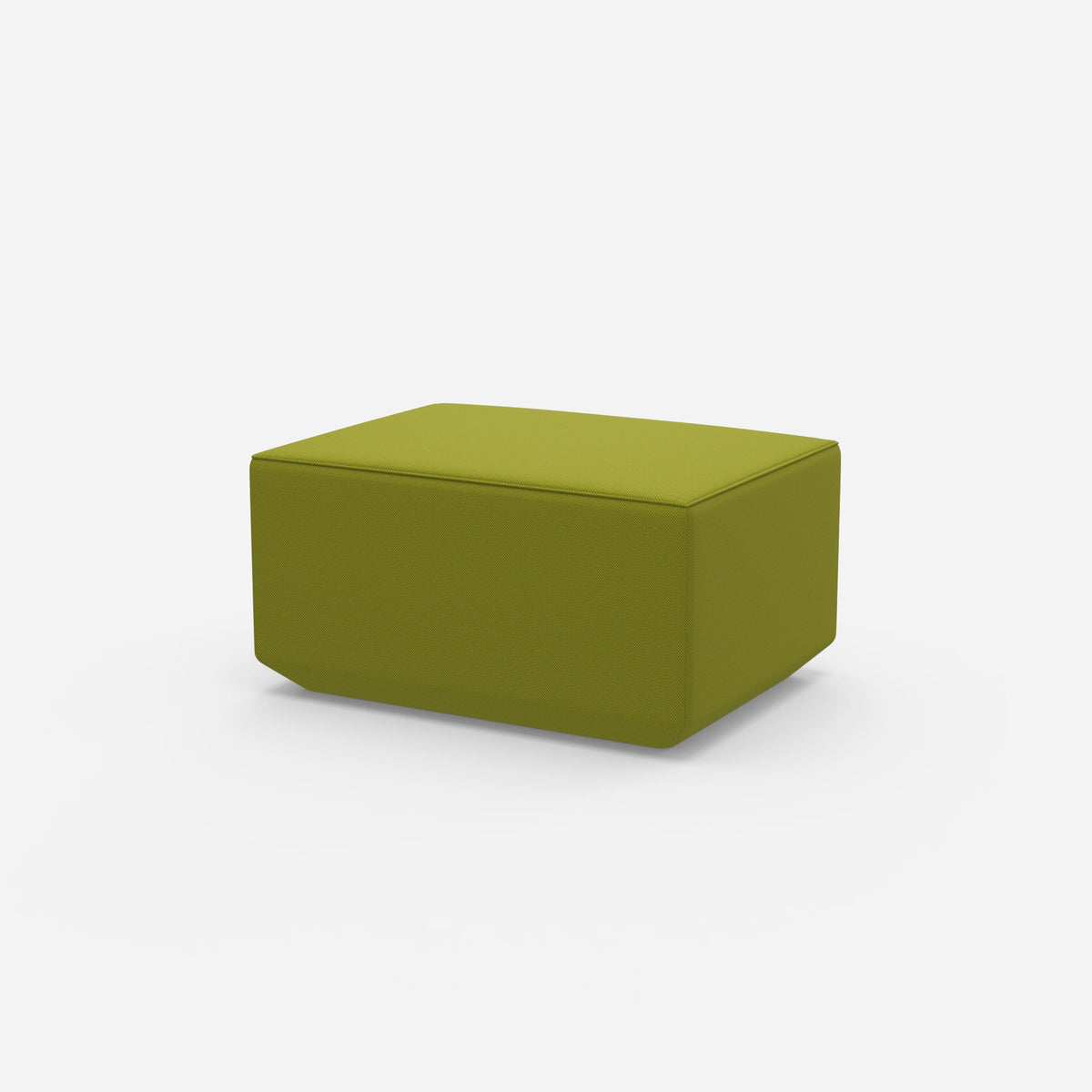 Sitzpouf in Grün von der Seite